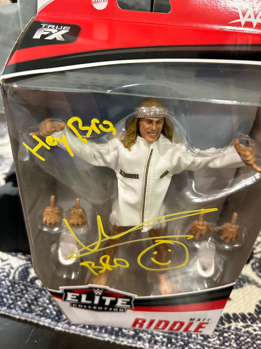 + Matt Riddle SIGNED WWE Mattel Elite Series 78 Action Figure (Comes w/COA)