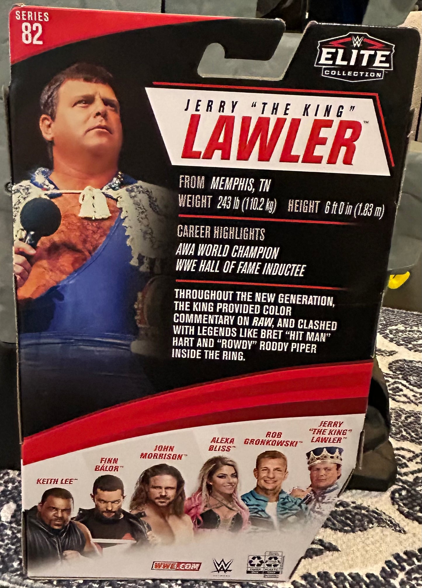 + Jerry “The King” Lawler SIGNED WWE Mattel Elite Series 82 Action Figure (Comes w/COA)