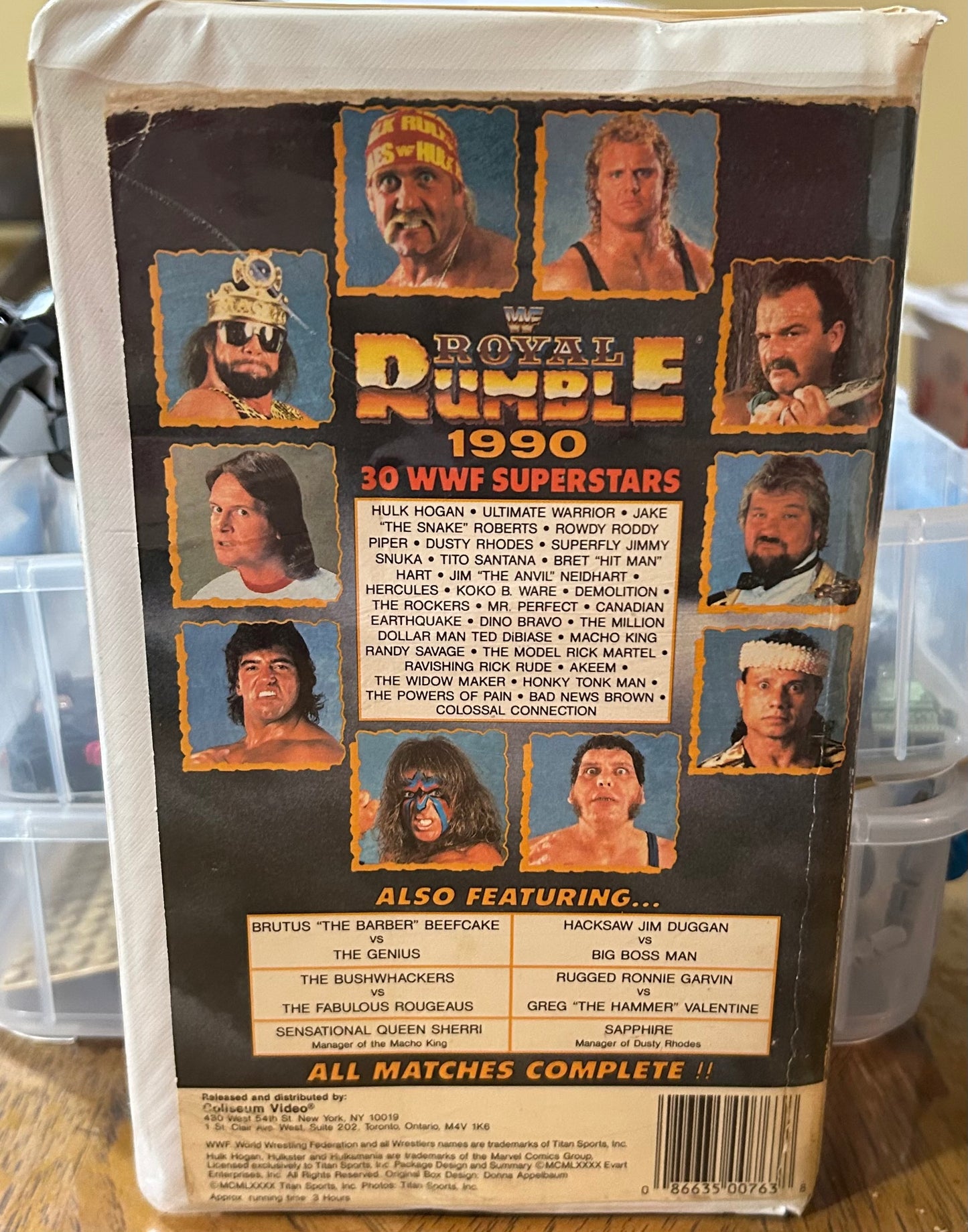 * WWF WWE Royal Rumble 1990 Official VHS (Coliseum Video)