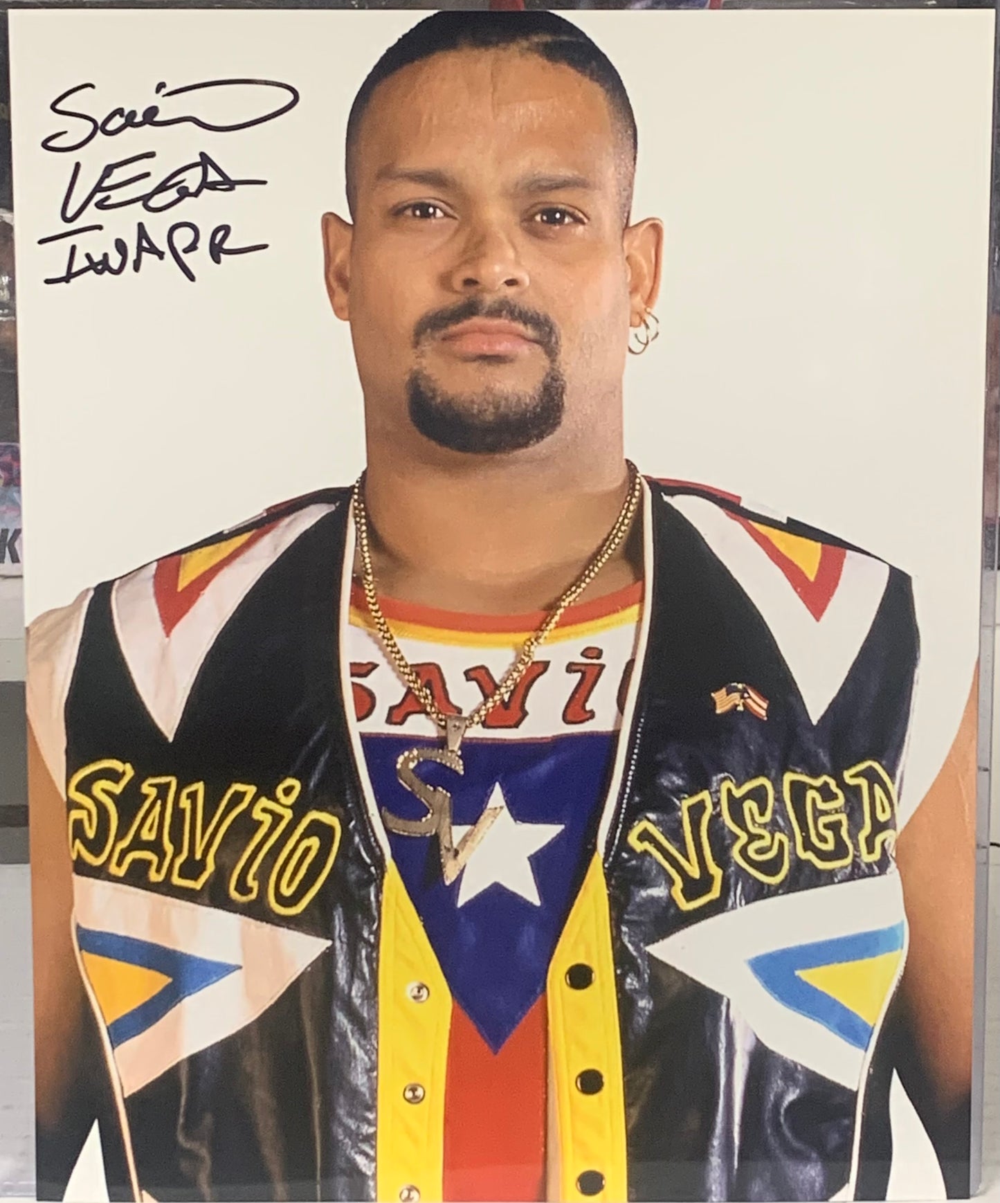 Savio Vega WWE Signed 8x10 Color Photo