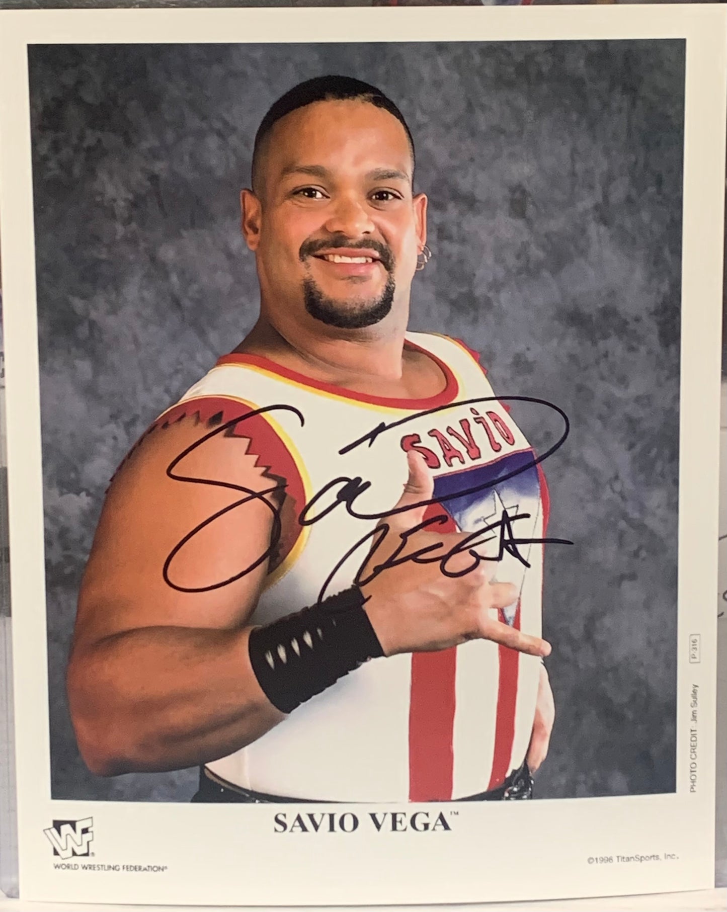 Savio Vega WWE Signed 8x10 Color Photo