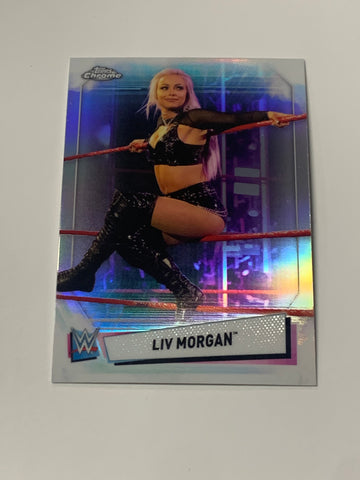 Liv Morgan 2021 WWE Topps Chrome REFRACTOR Card