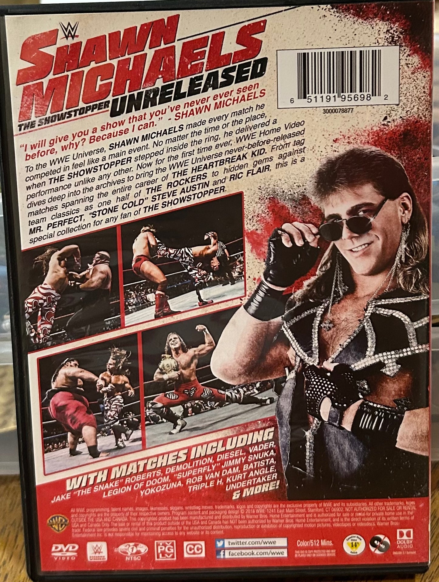 WWE “Shawn Michaels, The Showstopper Unreleased” DVD (3-Disc set)