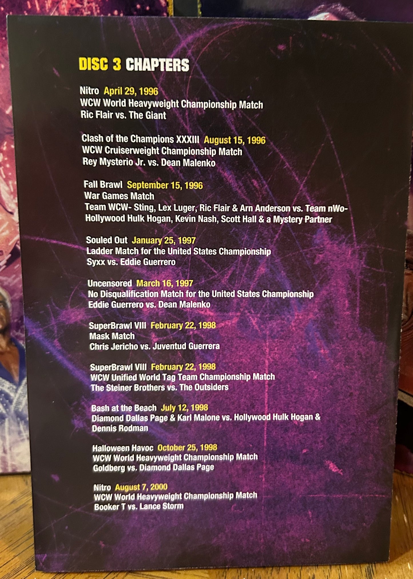 * “The Rise & Fall of WCW” DVD (3-Disc set) (Hulk Hogan, Flair, NWO & so much more)