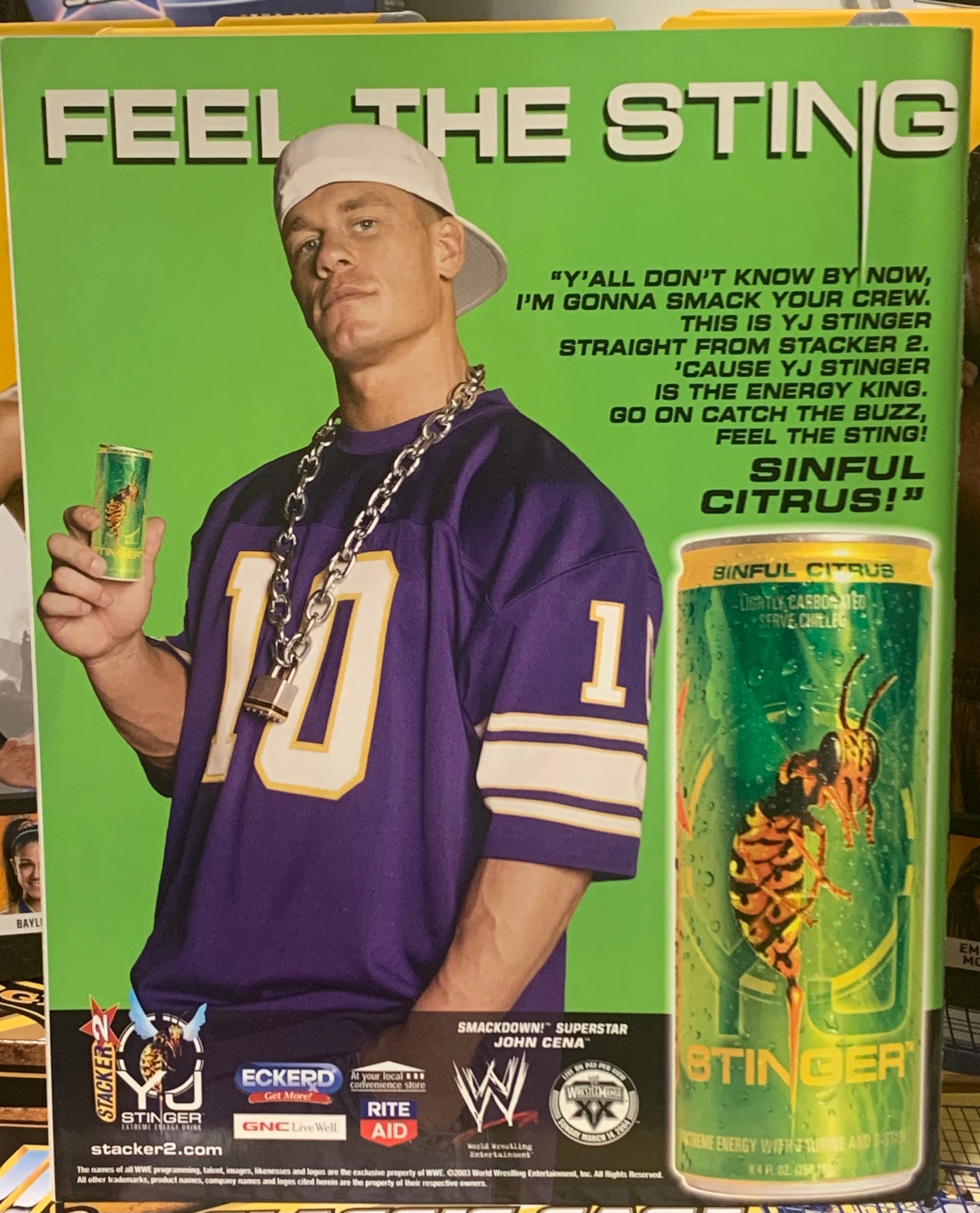 WWE RAW Magazine February 2004 Shawn Michaels (Wrestlemania Poster)
