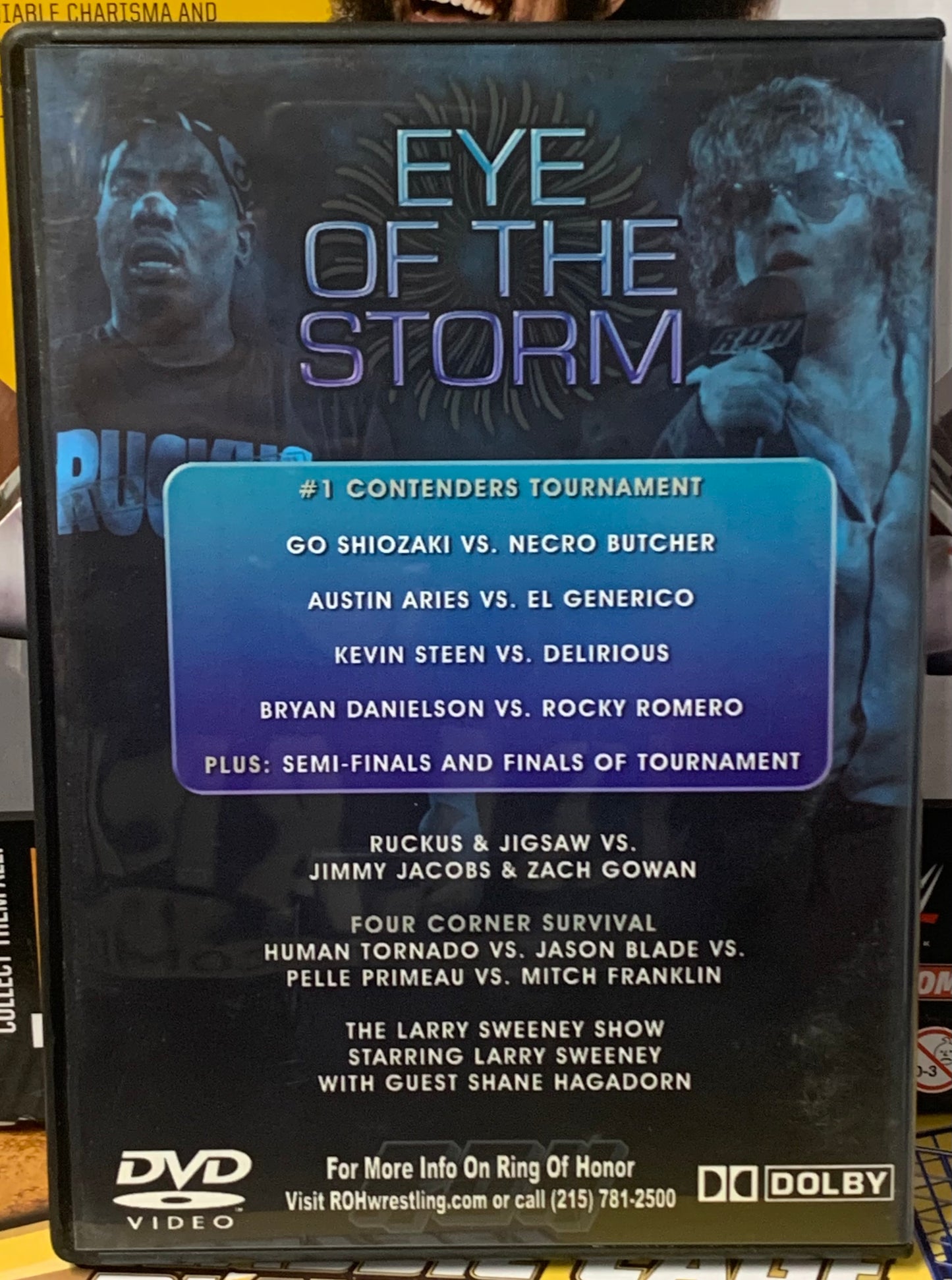 ROH Ring of Honor DVD “Eye of the Storm” 2/22/08 Steen, Generico, Danielson, Necro)