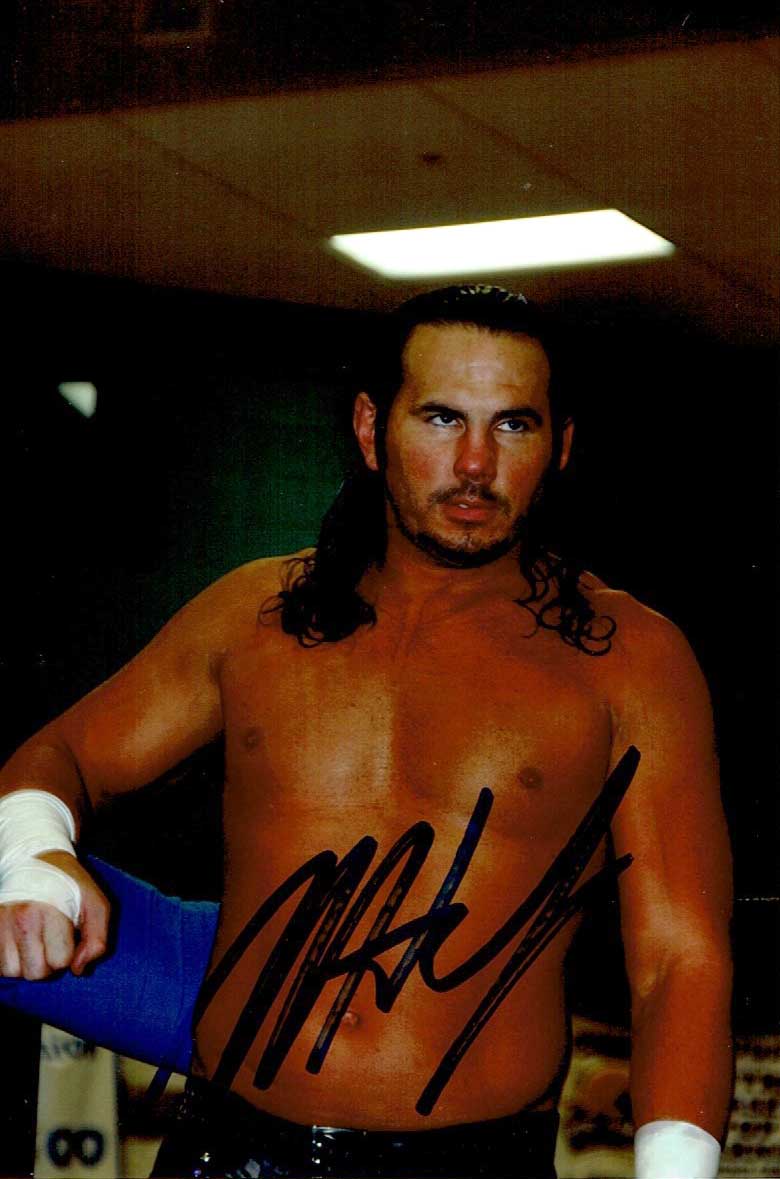 Matt Hardy Pose 1 Signed Candid (4x6 Size) Photo COA