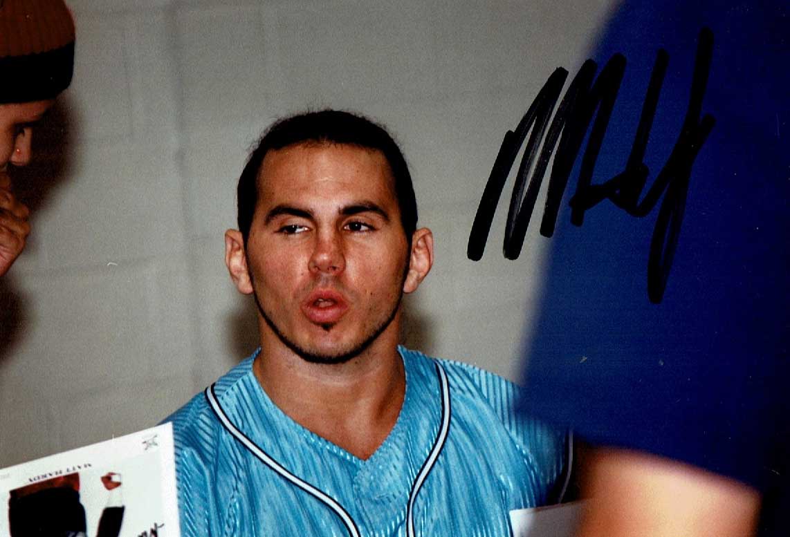 Matt Hardy Pose 2 Signed Candid (4x6 Size) Photo COA