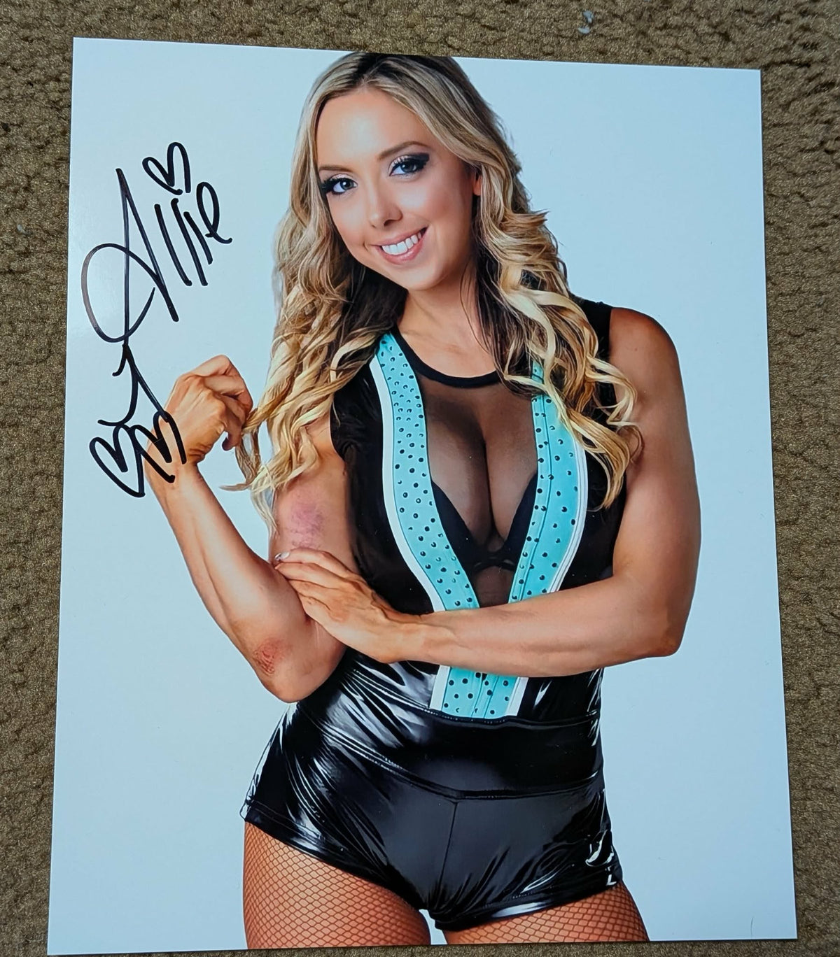 Allie The Bunny Pose 4 Signed Photo COA