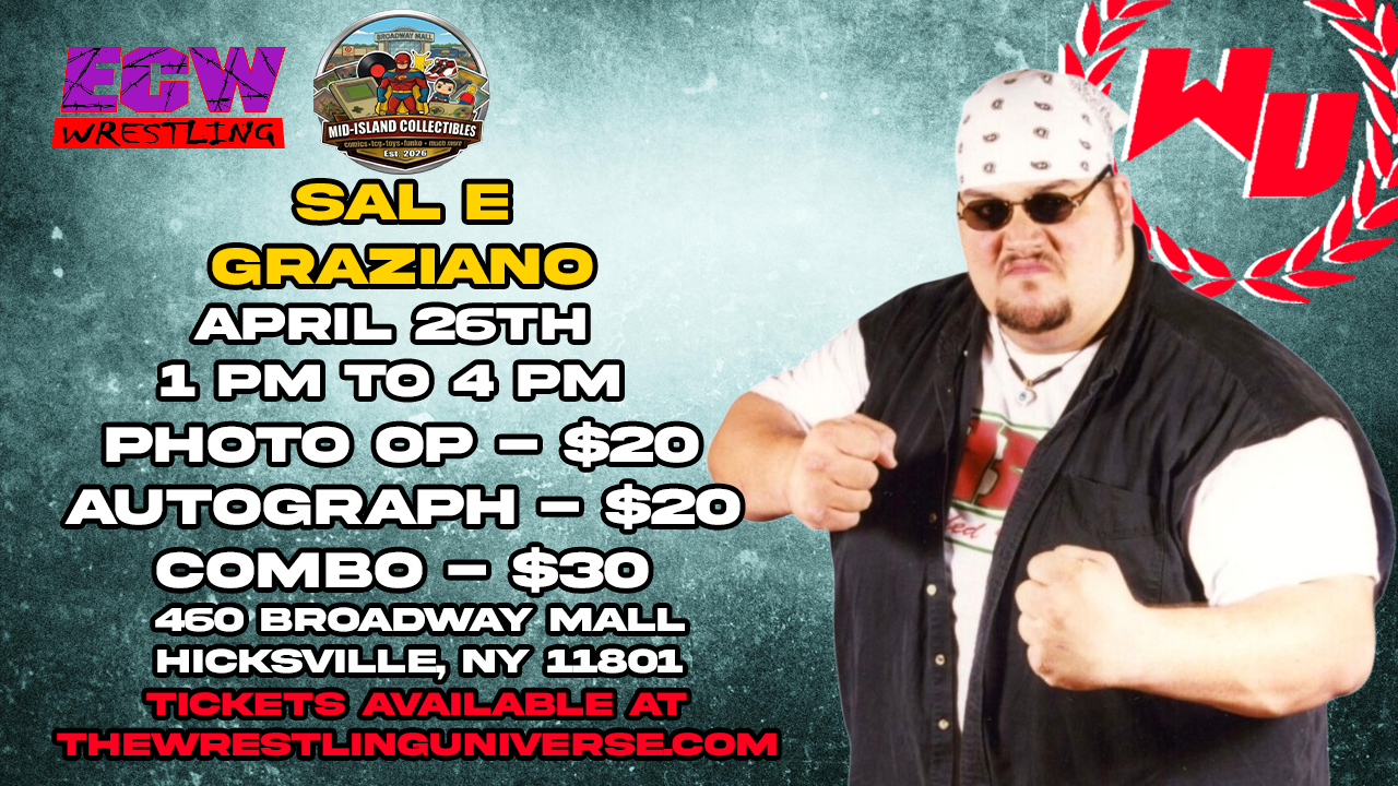 Meet & Greet with Sal E Graziano @ Broadway Mall on April 26th from 1-4pm