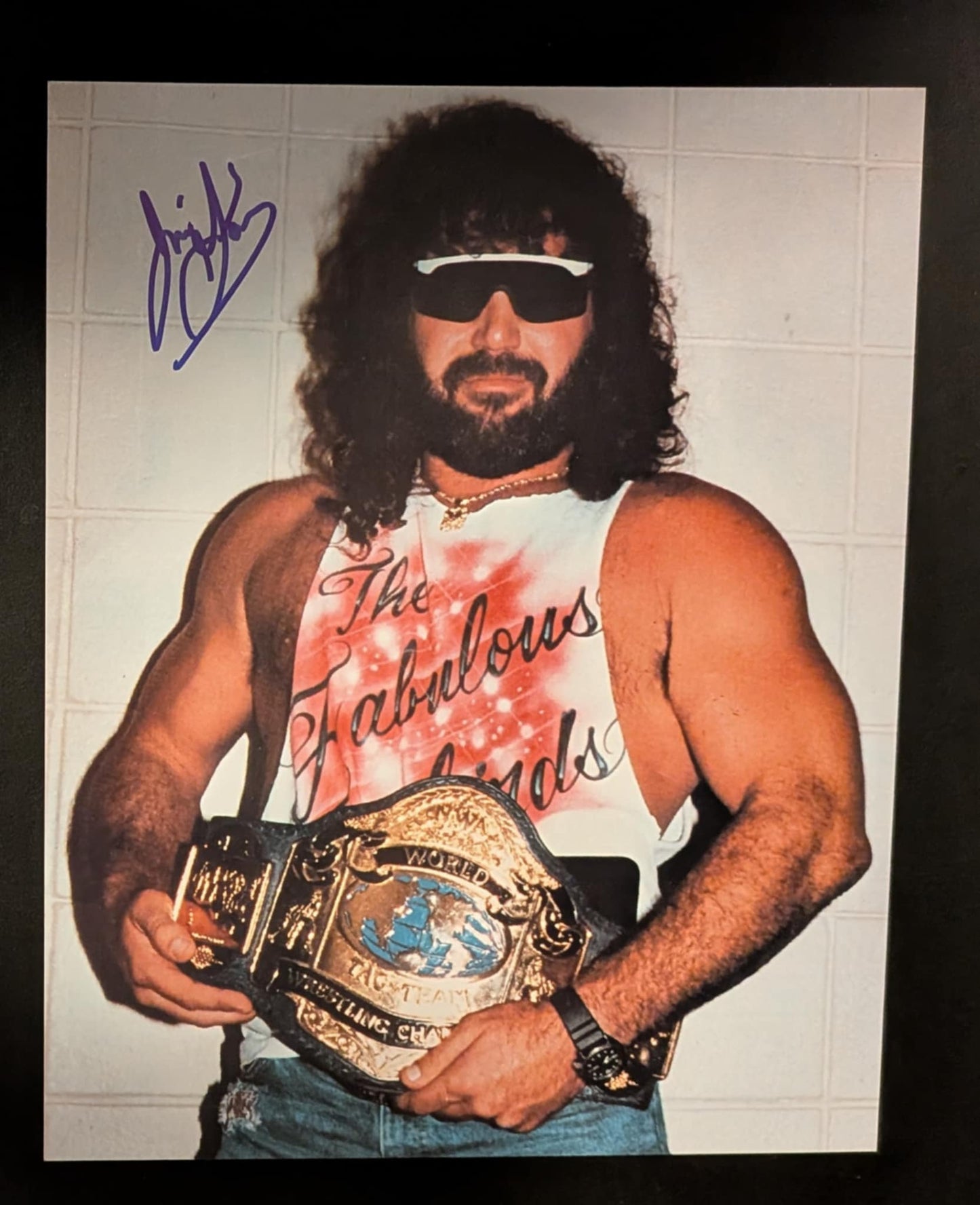 Jimmy Garvin Signed Photo COA