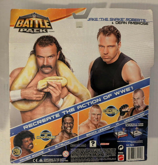Jake The Snake Roberts Dean Ambrose WWE Mattel Battle Pack Action Figure