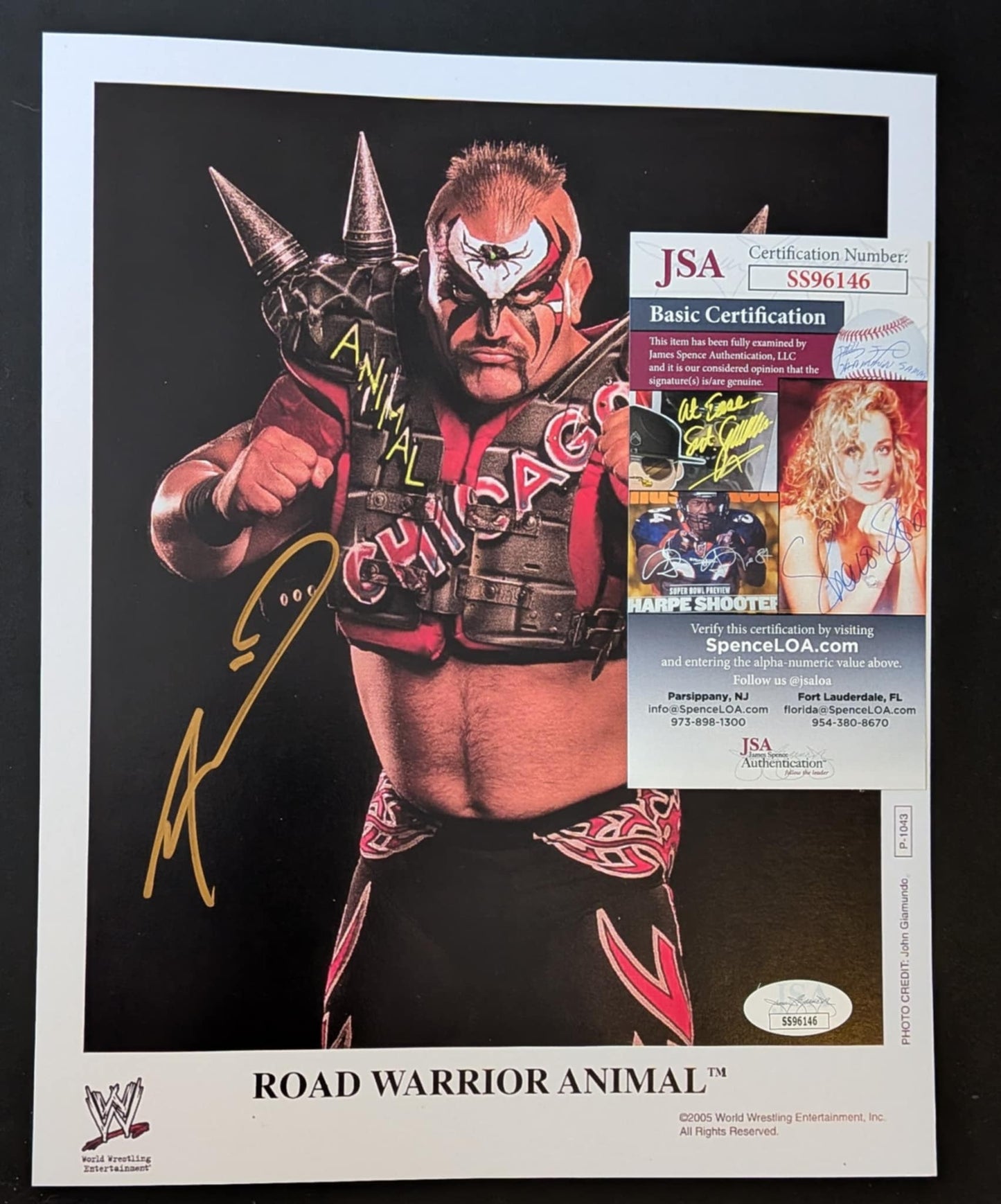 Road Warrior Animal Signed Photo JSA COA