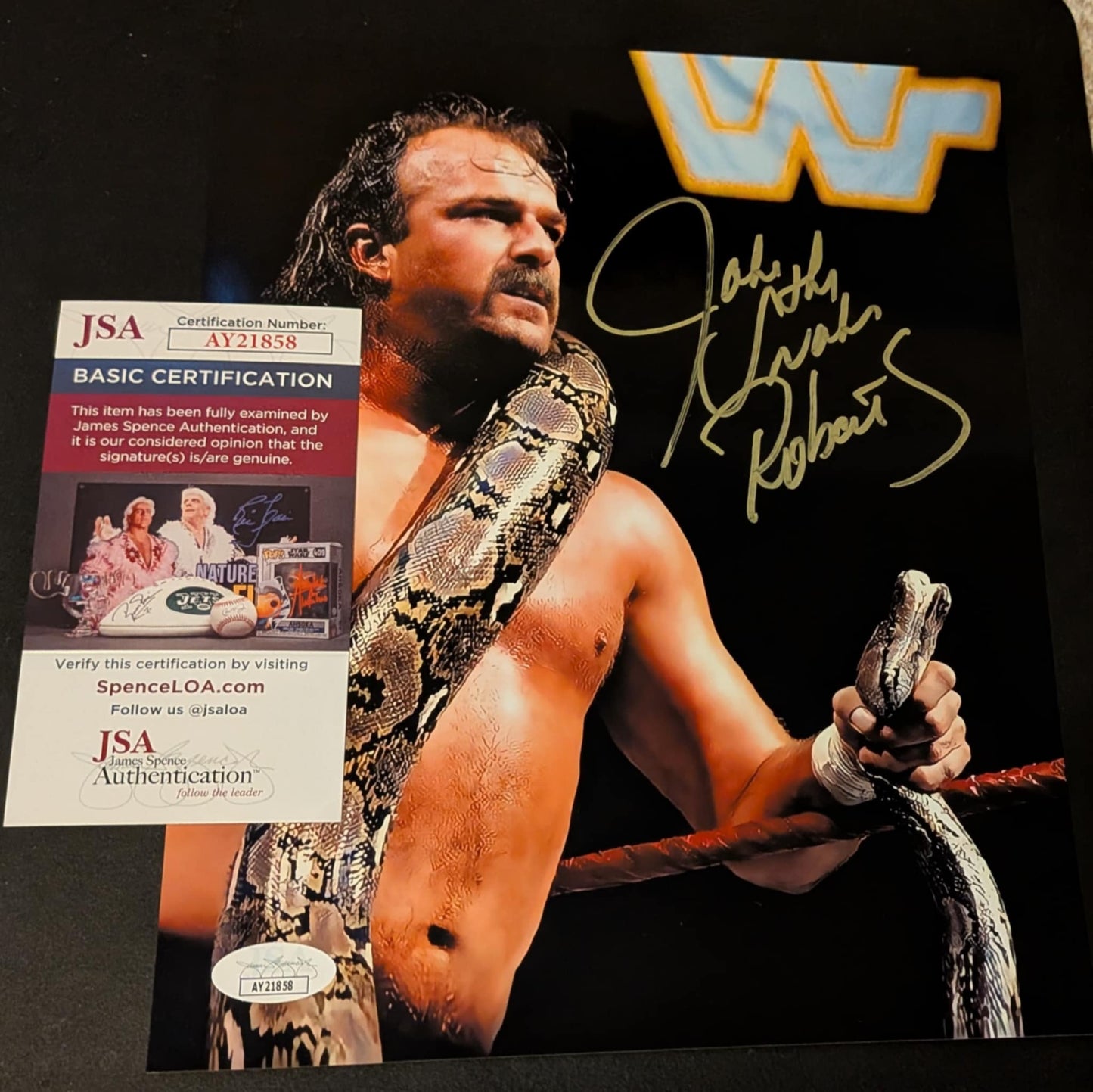Jake Roberts Pose 2 Signed Photo JSA COA
