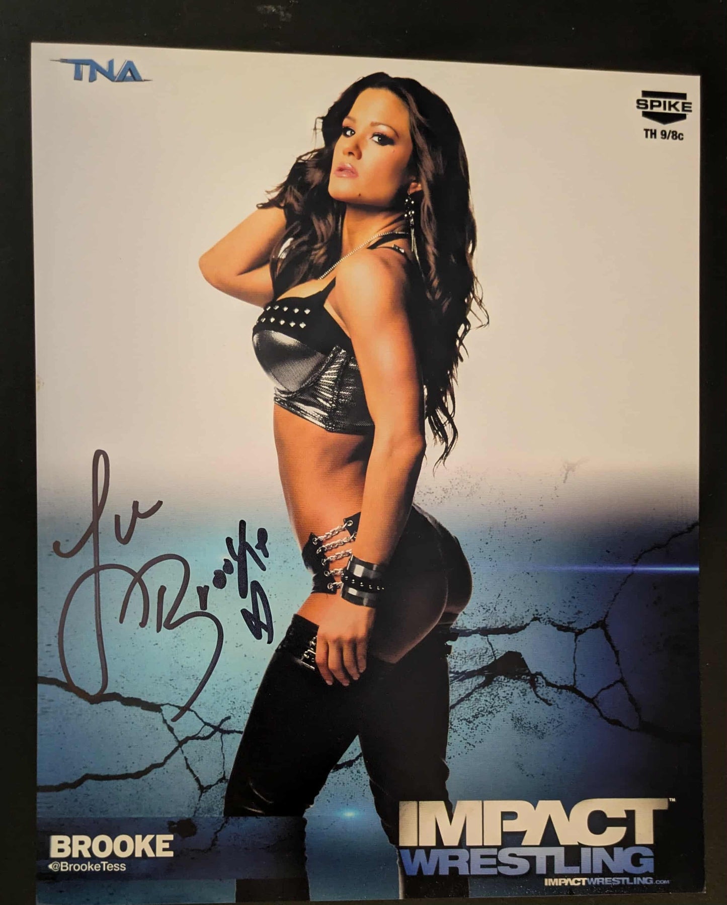 Miss Tessmacher Brooke Adams Pose 8 Signed Photo COA