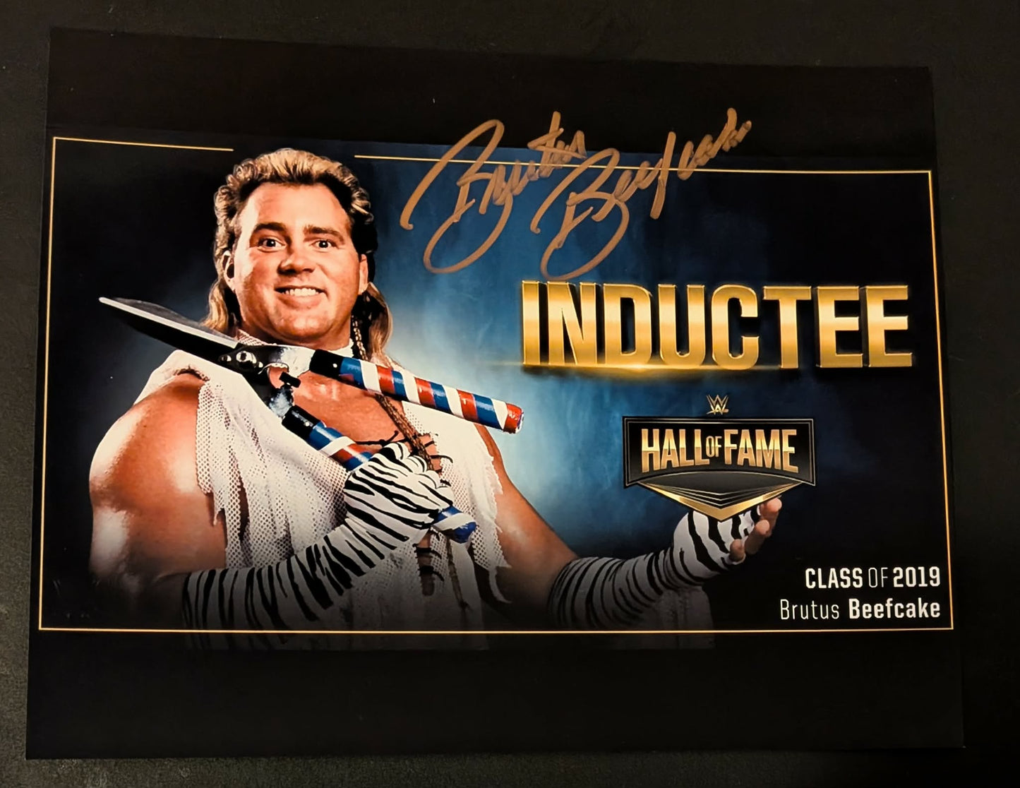 Brutus Beefcake Pose 7 Signed Photo COA