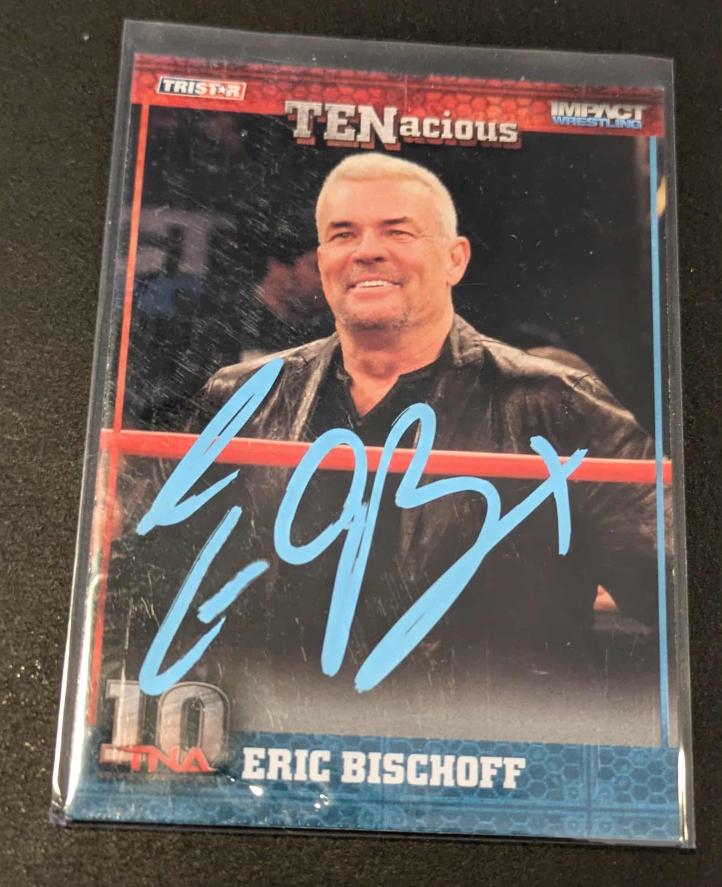 Eric Bischoff Signed 2012 TriStar TNA Impact TENacious #18 COA