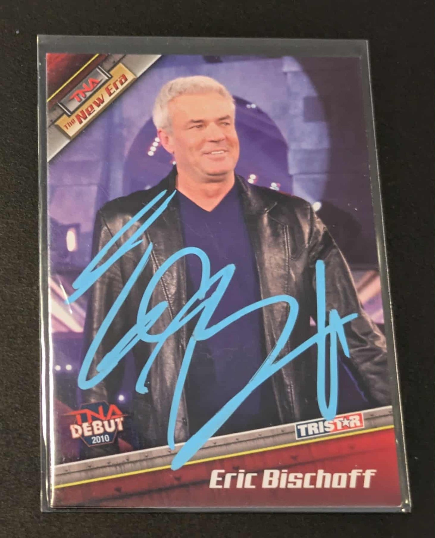 Eric Bischoff Signed 2010 TRISTAR TNA New Era #12 COA