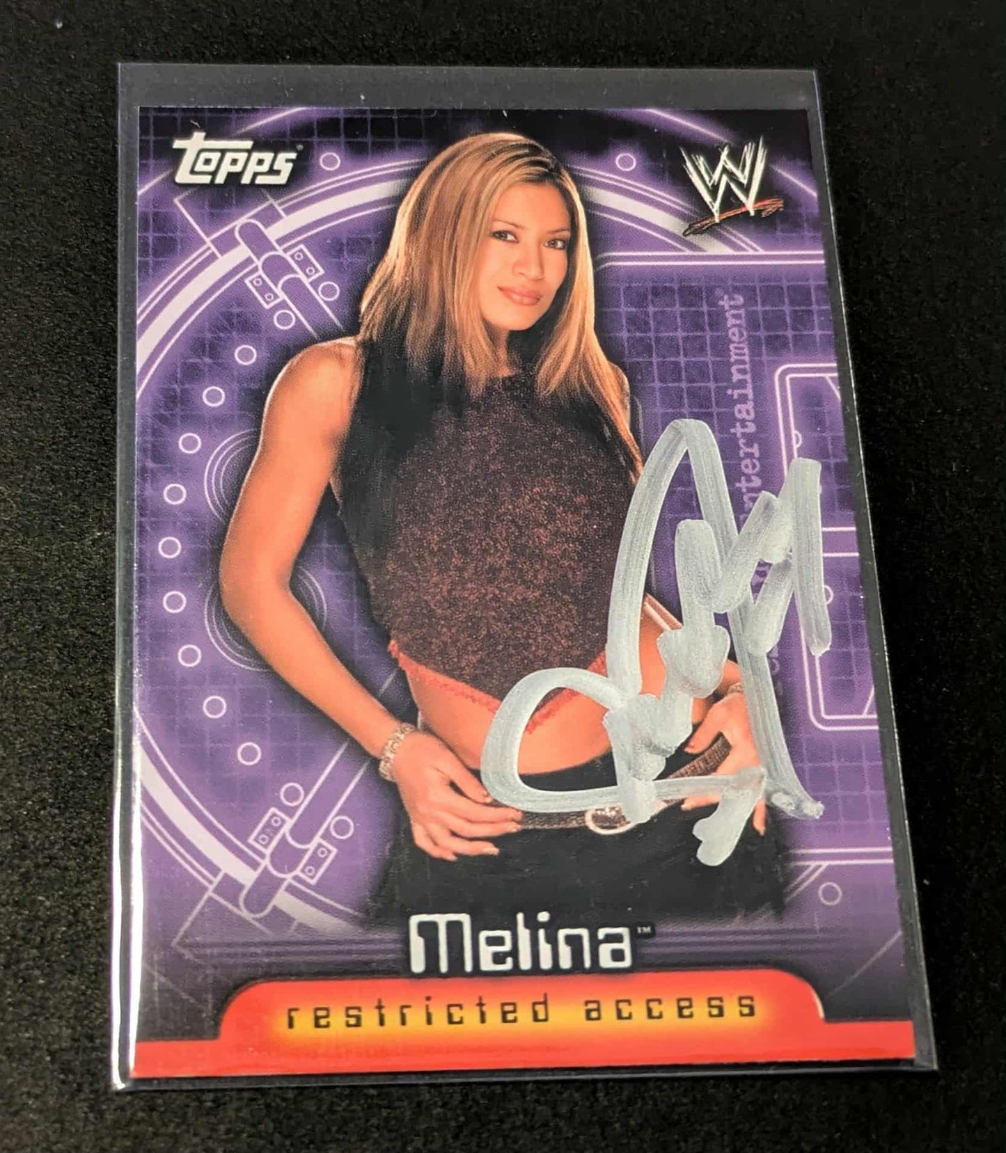 Melina Signed 2006 Topps WWE Insider Restricted Access COA
