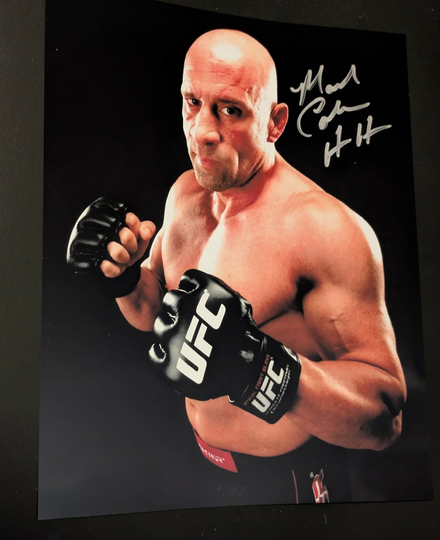 Mark Coleman Pose 3 Signed Photo COA