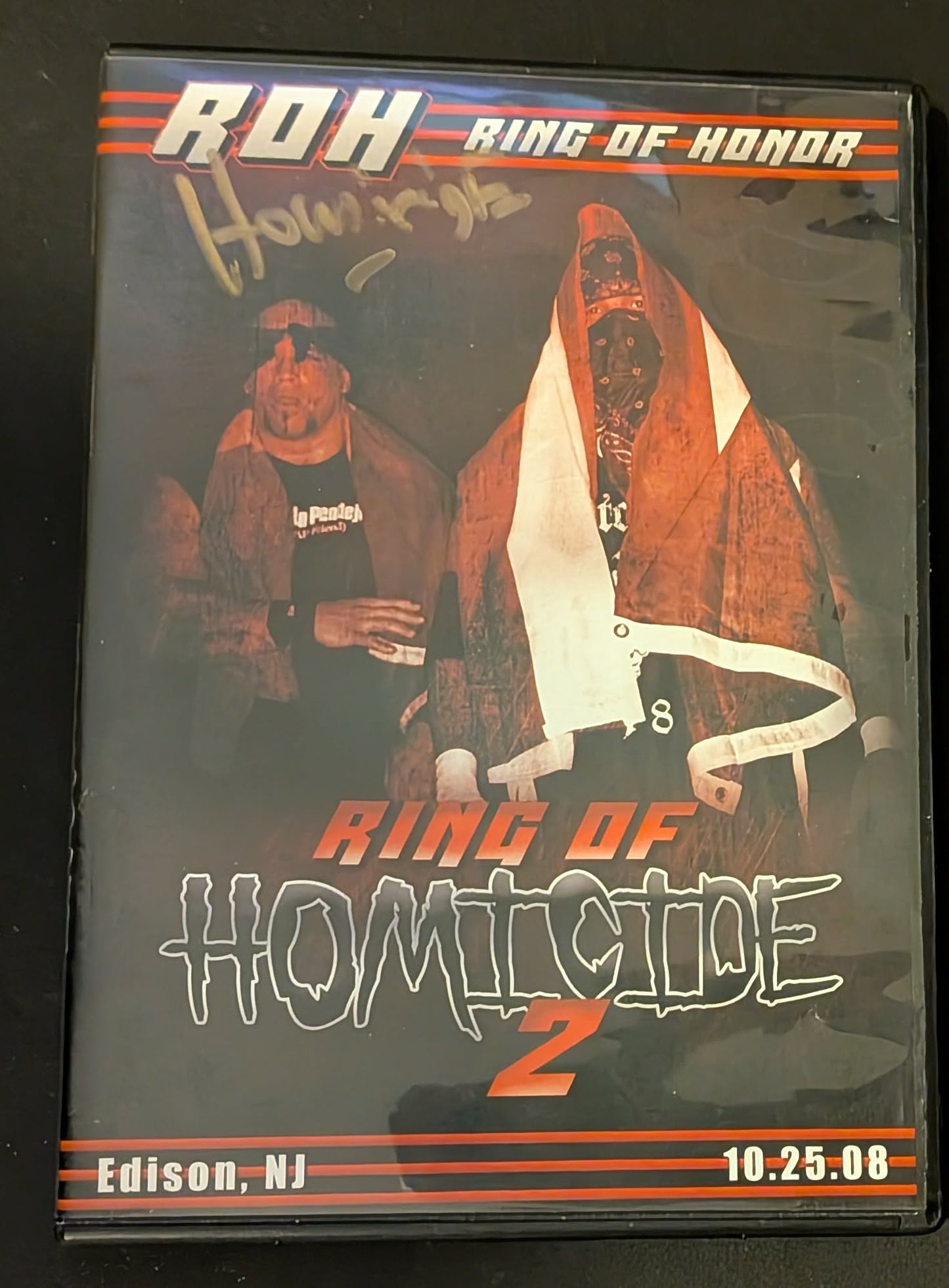 ROH Ring of Honor DVD Ring of Homicide 2 10/25/08 LAX, Briscoes (Signed by Homicide)