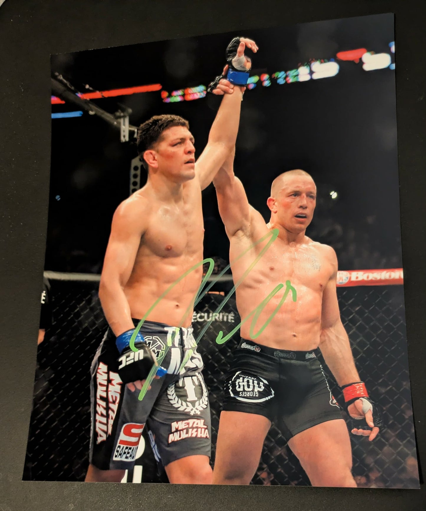 Nick Diaz Pose 2 Signed Photo COA