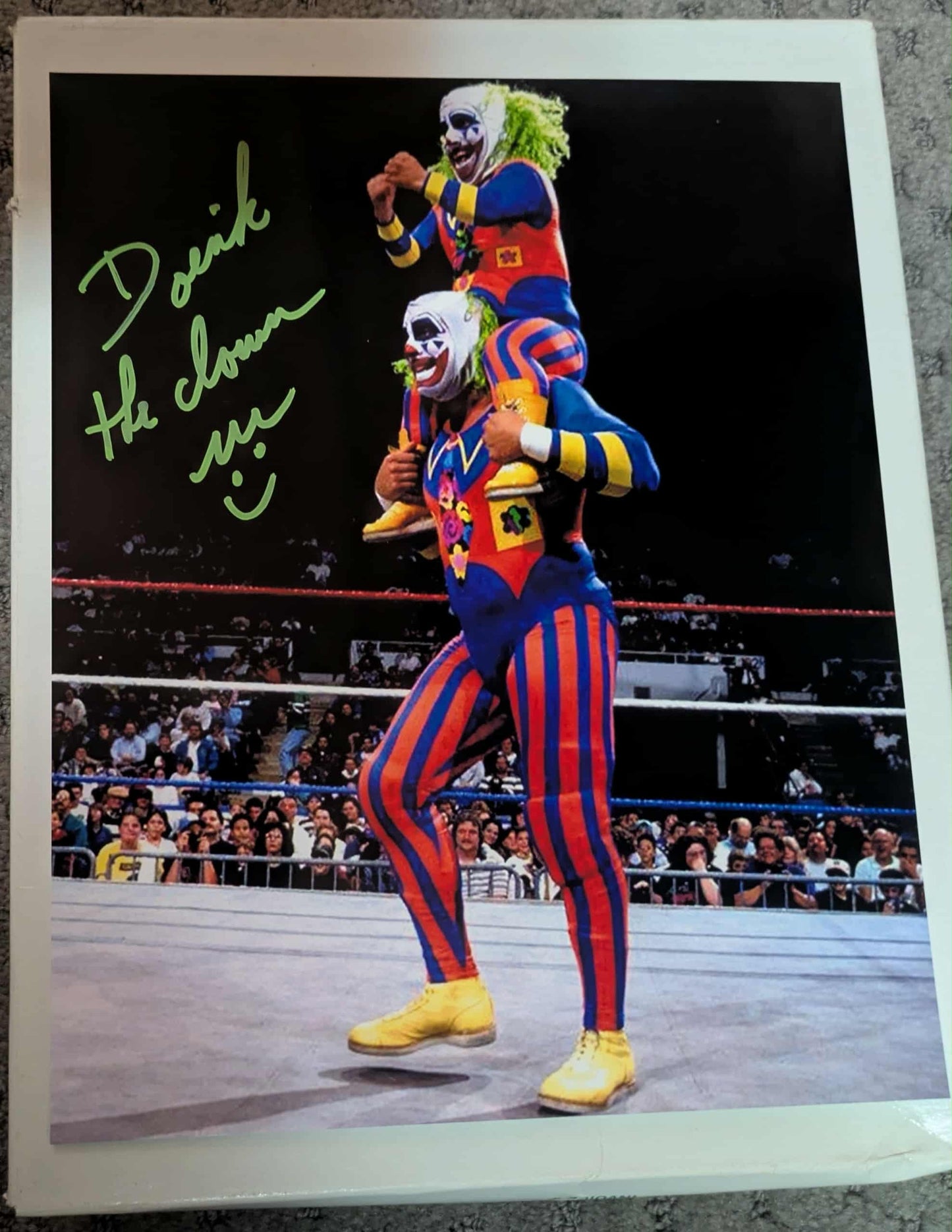 Doink The Clown (Ray Licameli) Pose 8 Signed Photo COA