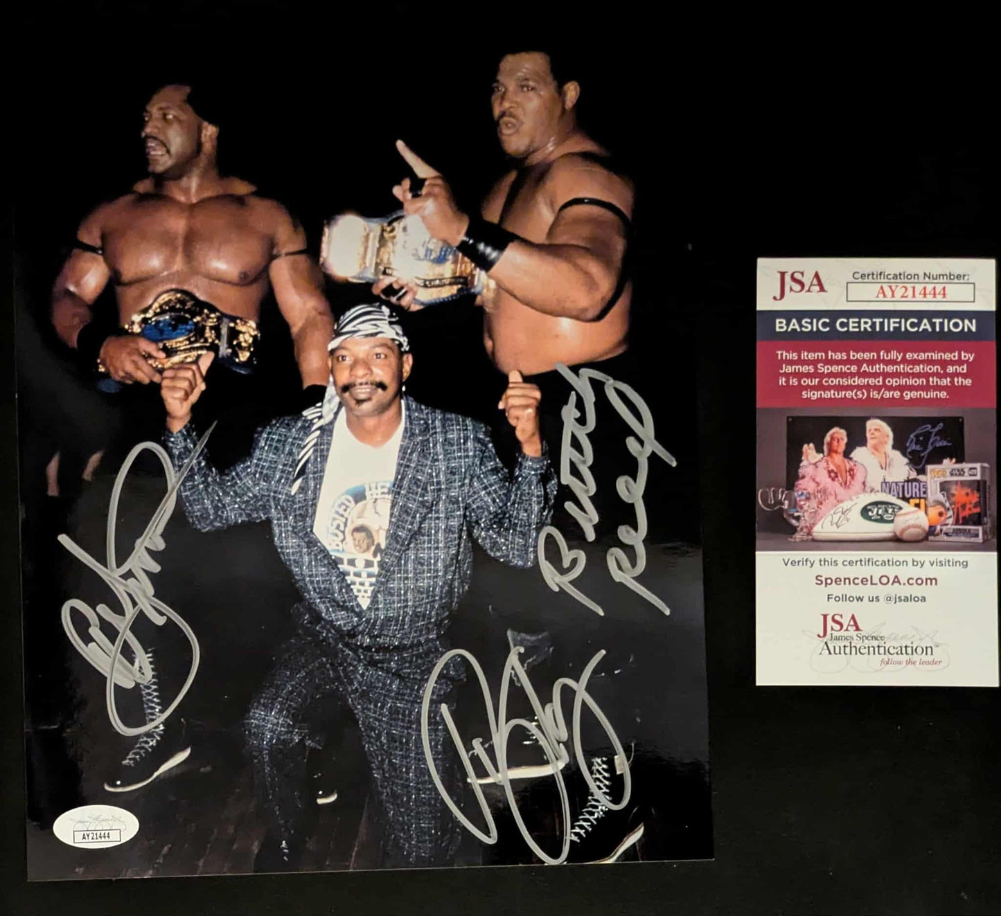 Doom (Simmons, Reed, Long) Triple Signed Photo RARE JSA