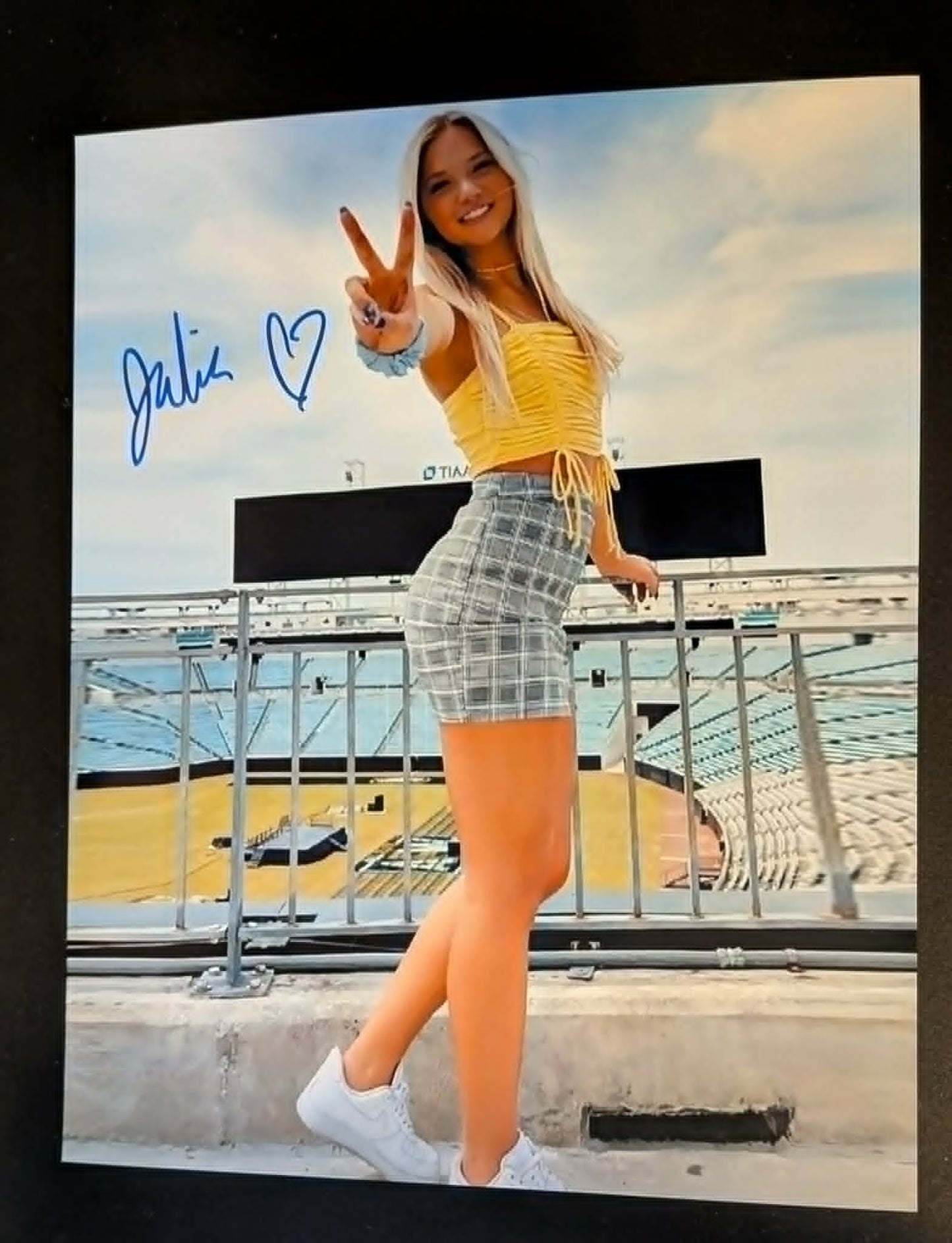 Julia Hart Pose 1 Signed Photo COA