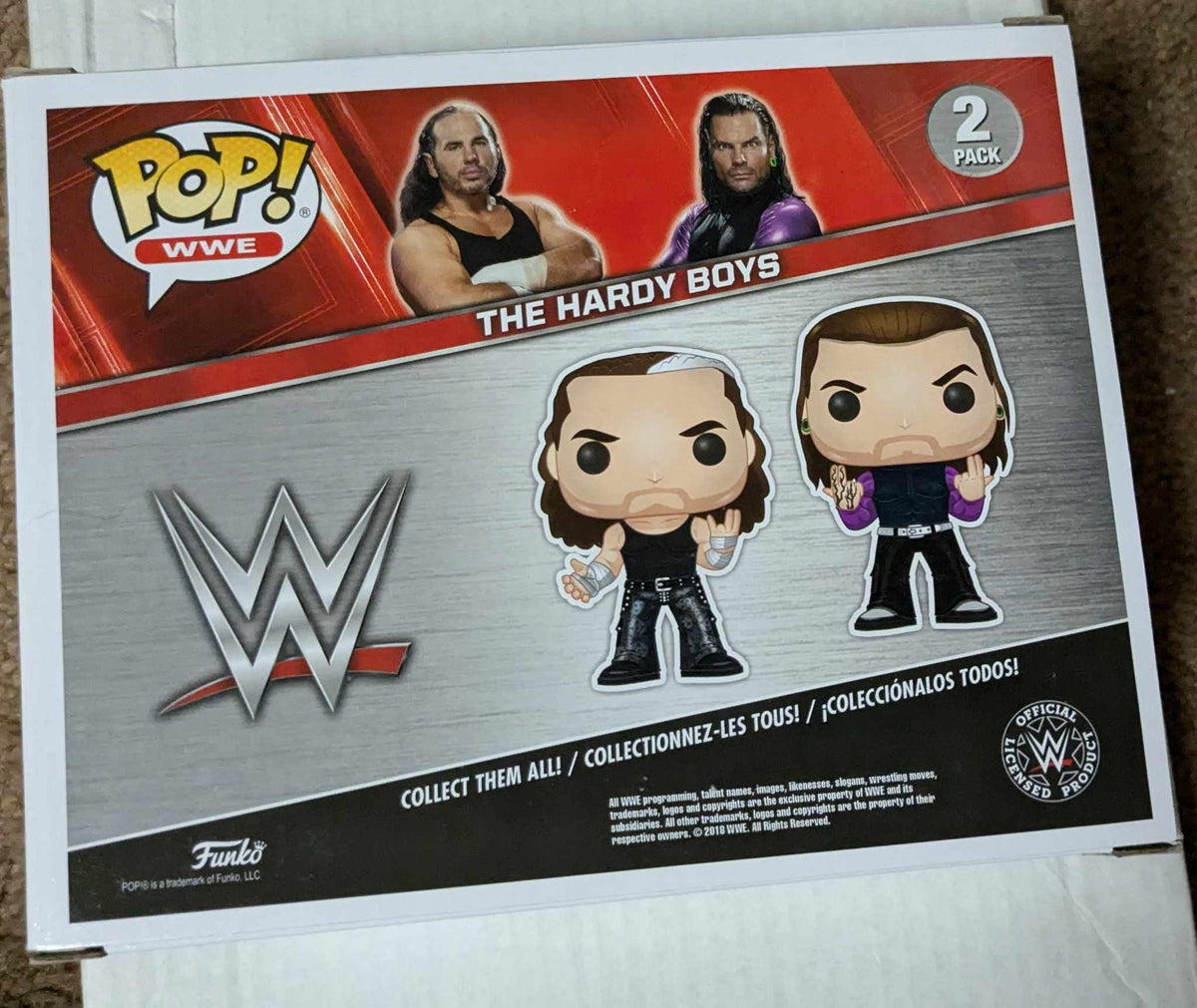 Funko Pop WWe Hardy Boyz authentic