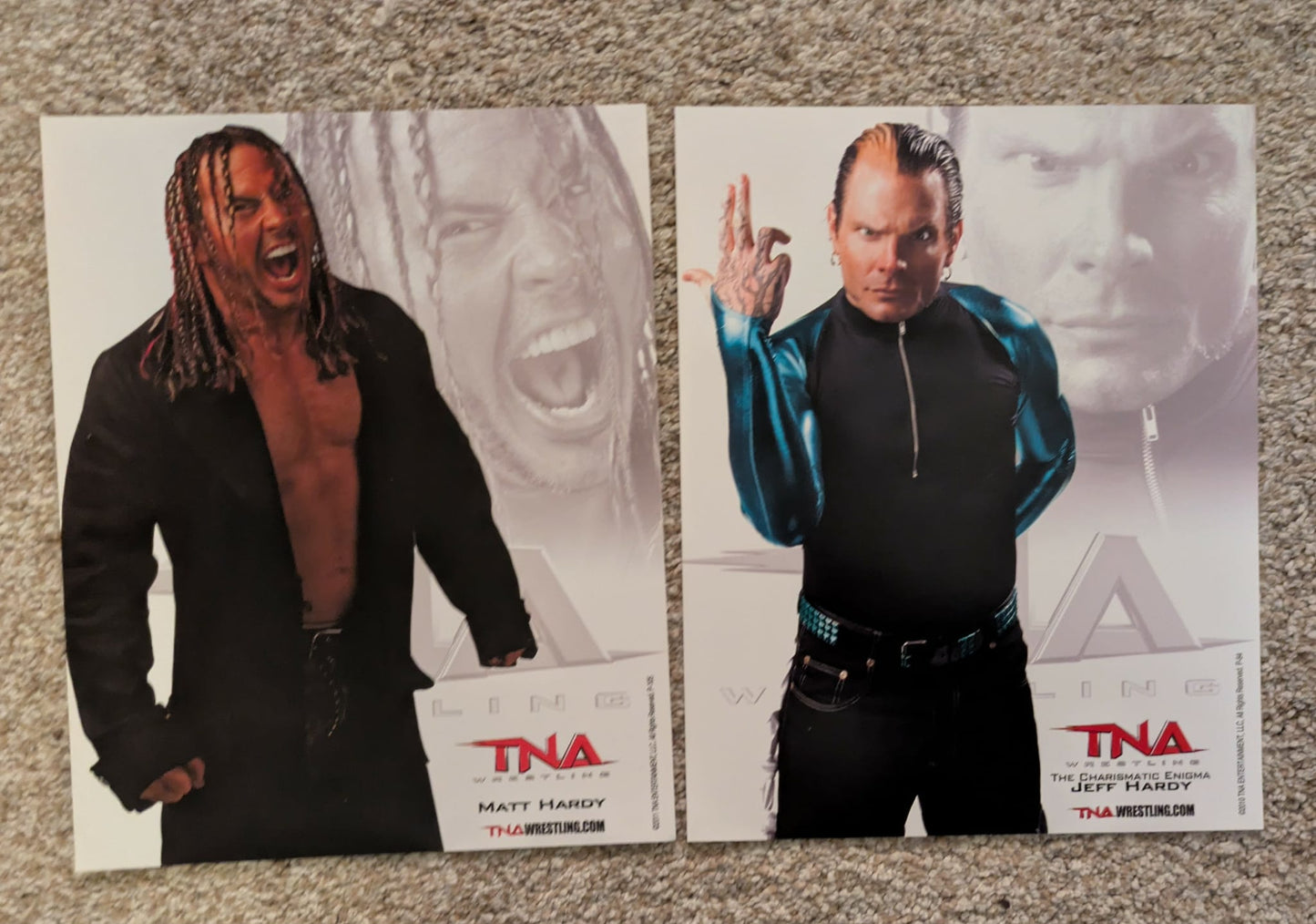 Holiday Special - TNA Official Promo Photo 2 Lot Jeff & Matt Hardy