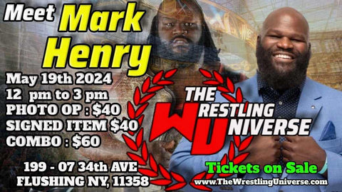 TIX AVAIL AT DOOR **NEW DATE/TIME** In-Store Meet & Greet with Mark Henry Sun May 19th 12-3PM