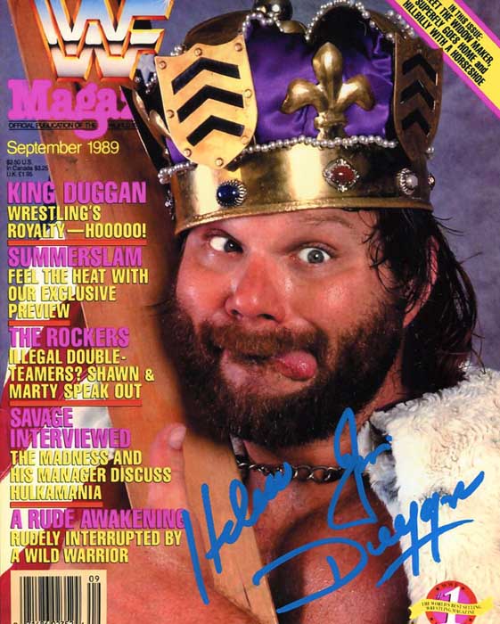 Hacksaw Jim Duggan Pose 1 Signed Photo COA