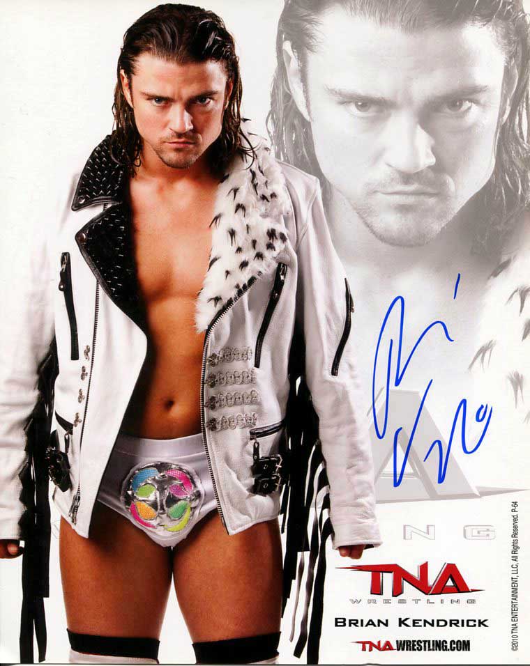 Brian Kendrick Signed Official TNA Promo Photo