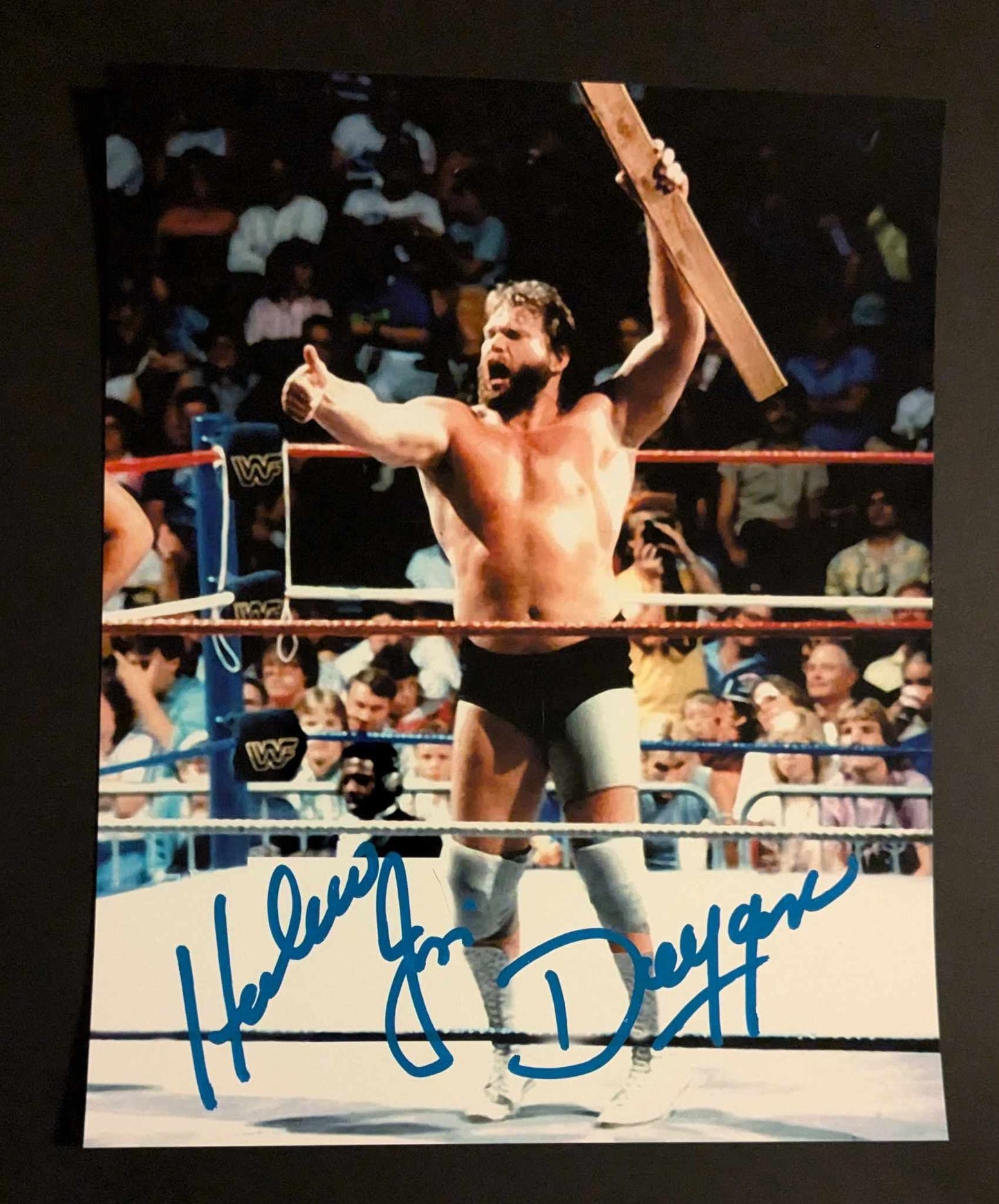 Hacksaw Jim Duggan Pose 2 Signed Photo COA