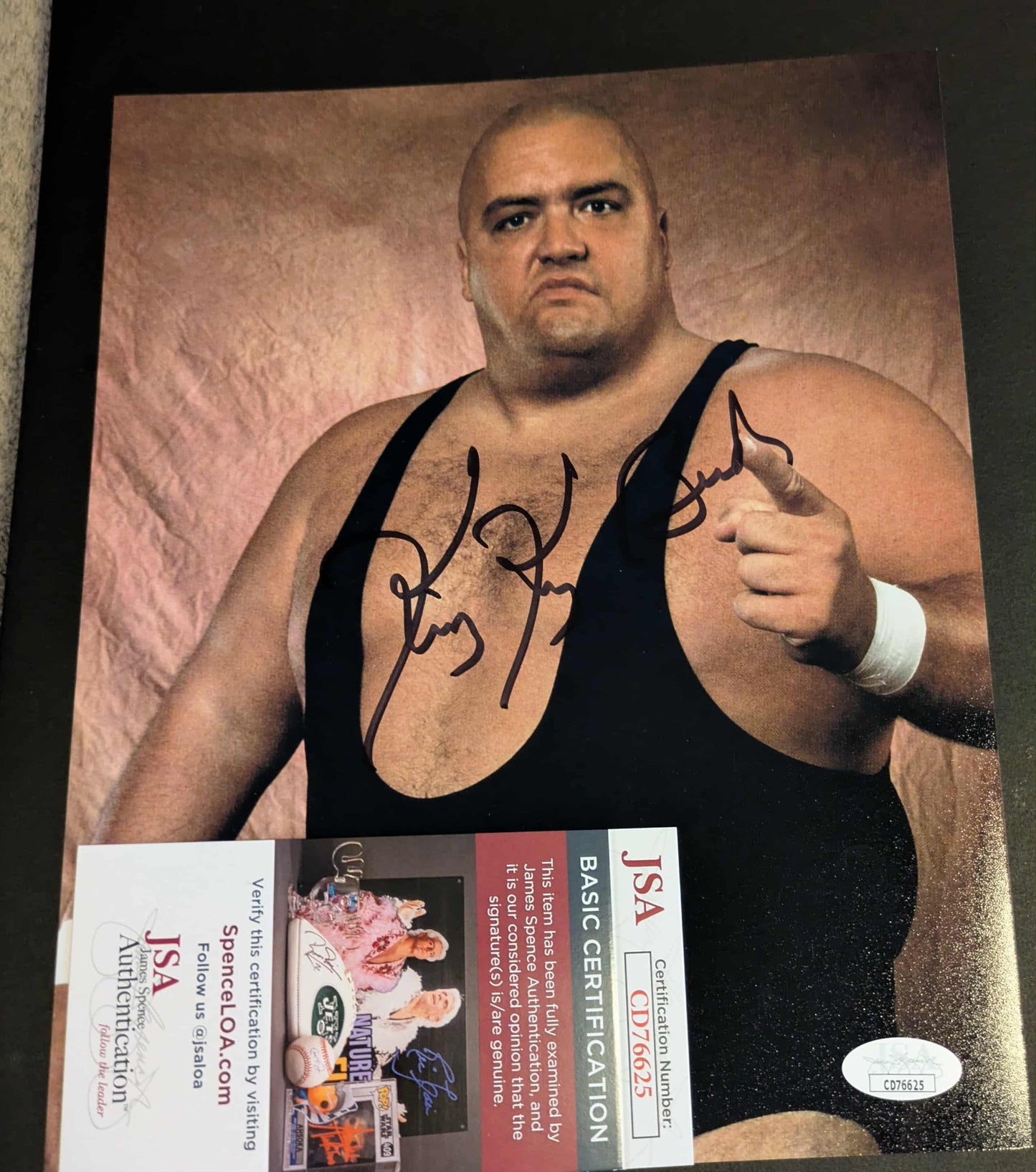 King Kong Bundy Signed Photo JSA COA