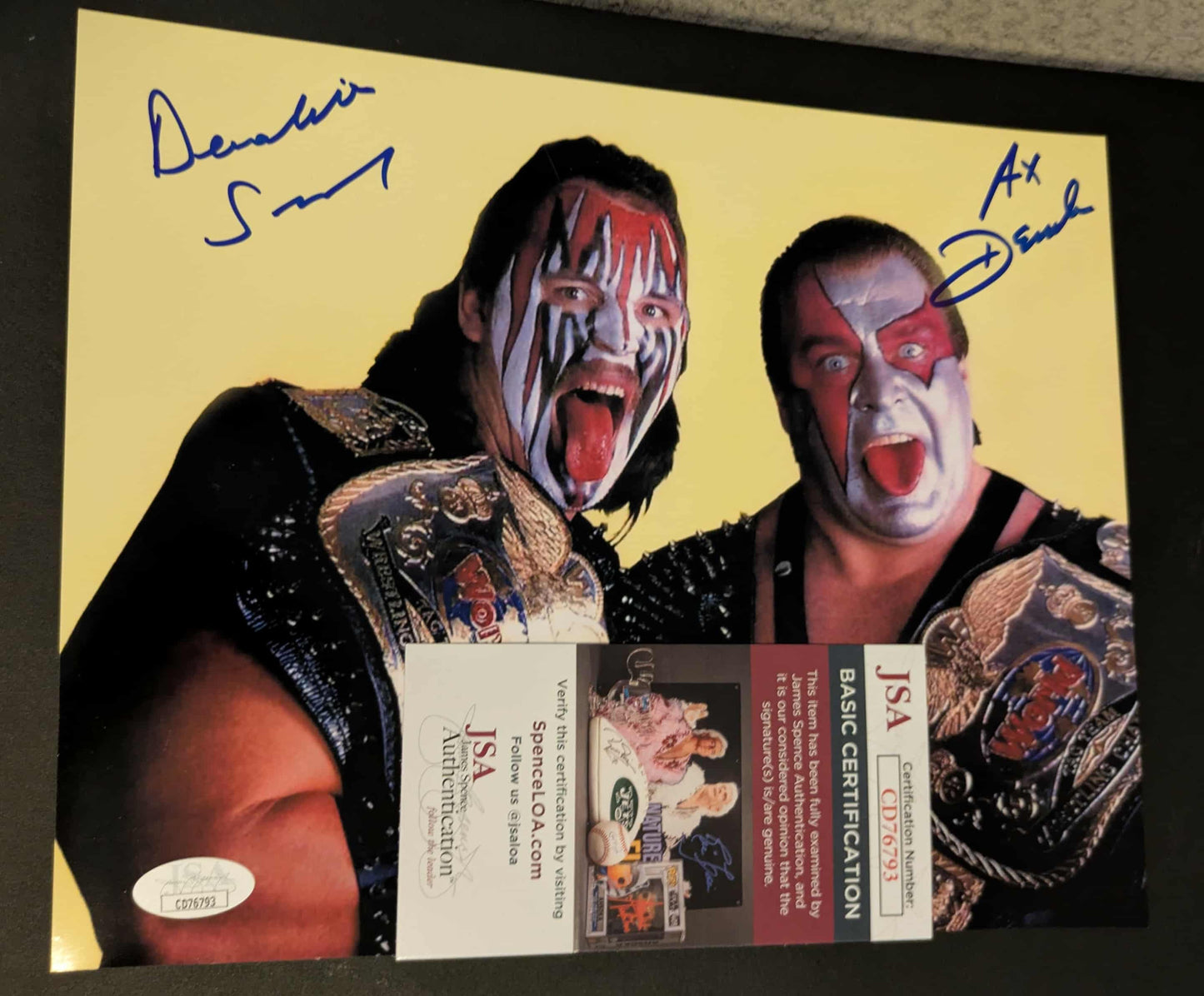 Demolition Ax Smash Dual Signed Photo B JSA COA