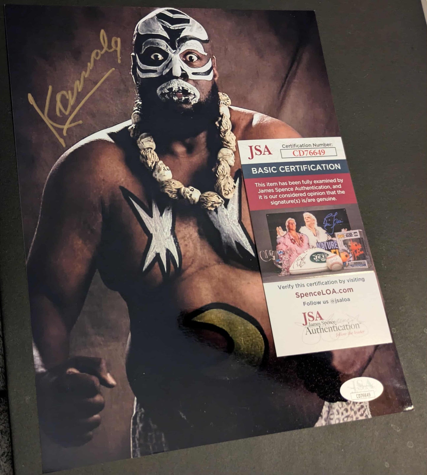 Kamala Signed Photo B JSA COA