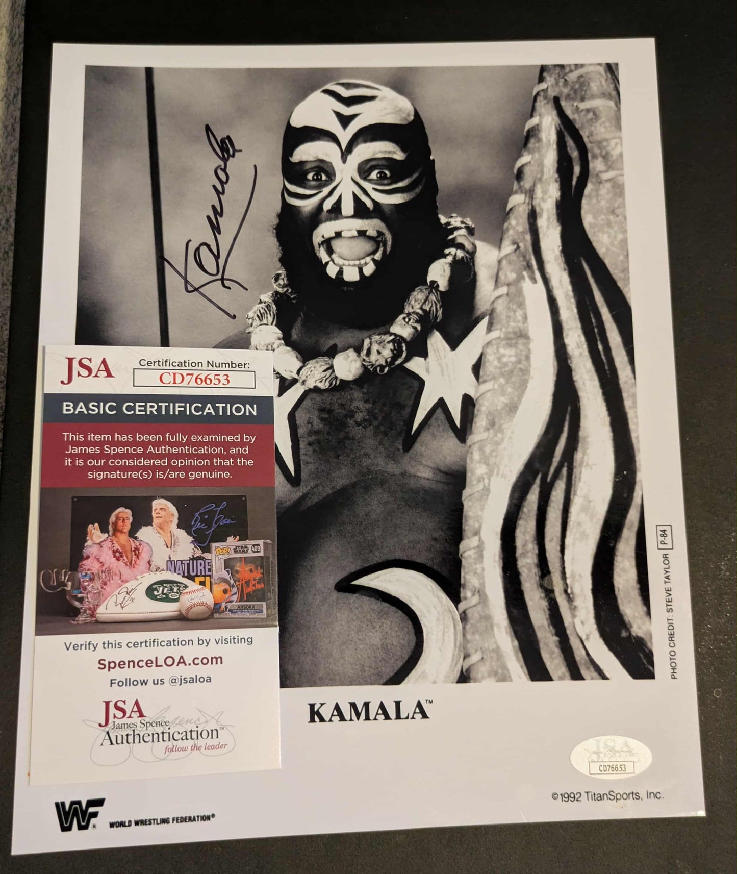 Kamala Signed Photo A JSA COA
