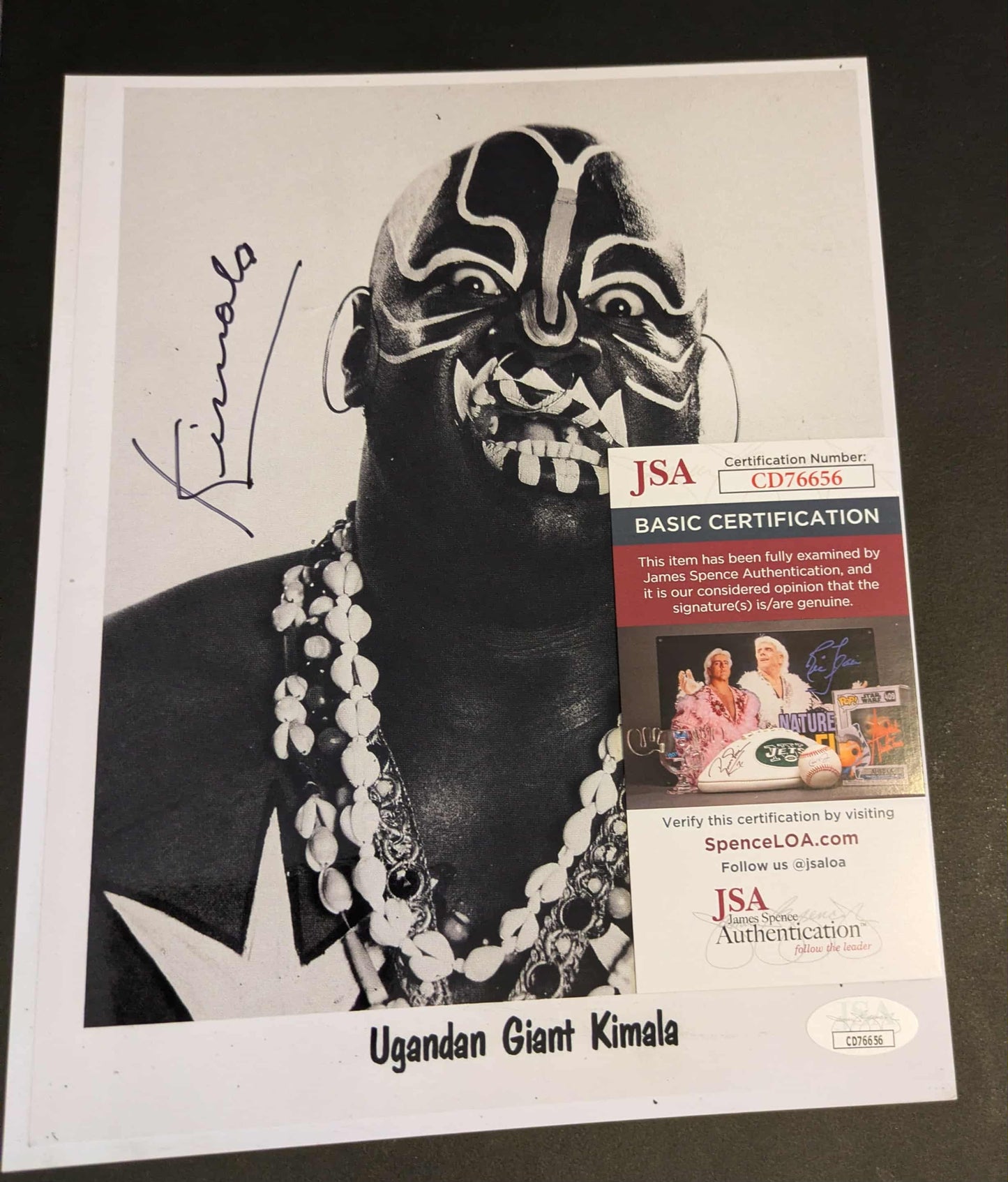 Kimala (Rarely Seen) Kamala Signed Photo F JSA COA