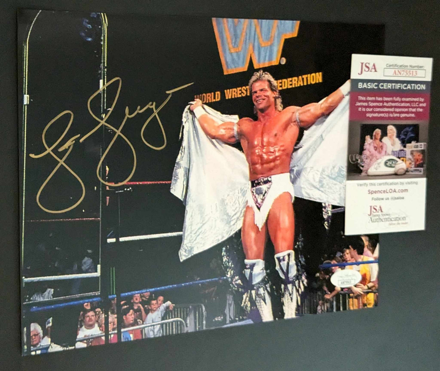 Lex Luger "The Narcissist" Signed Photo JSA COA