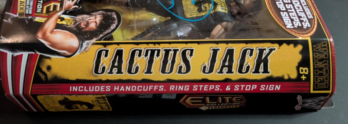 Holiday Special - Cactus Jack Signed WWE Elite Flashback Ringside Exclusive Figure Mick Foley JSA COA