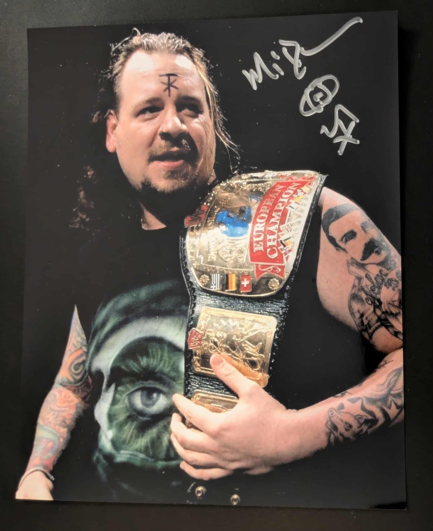 Mideon WWE Signed 8x10 Color Photo (Comes w/COA)