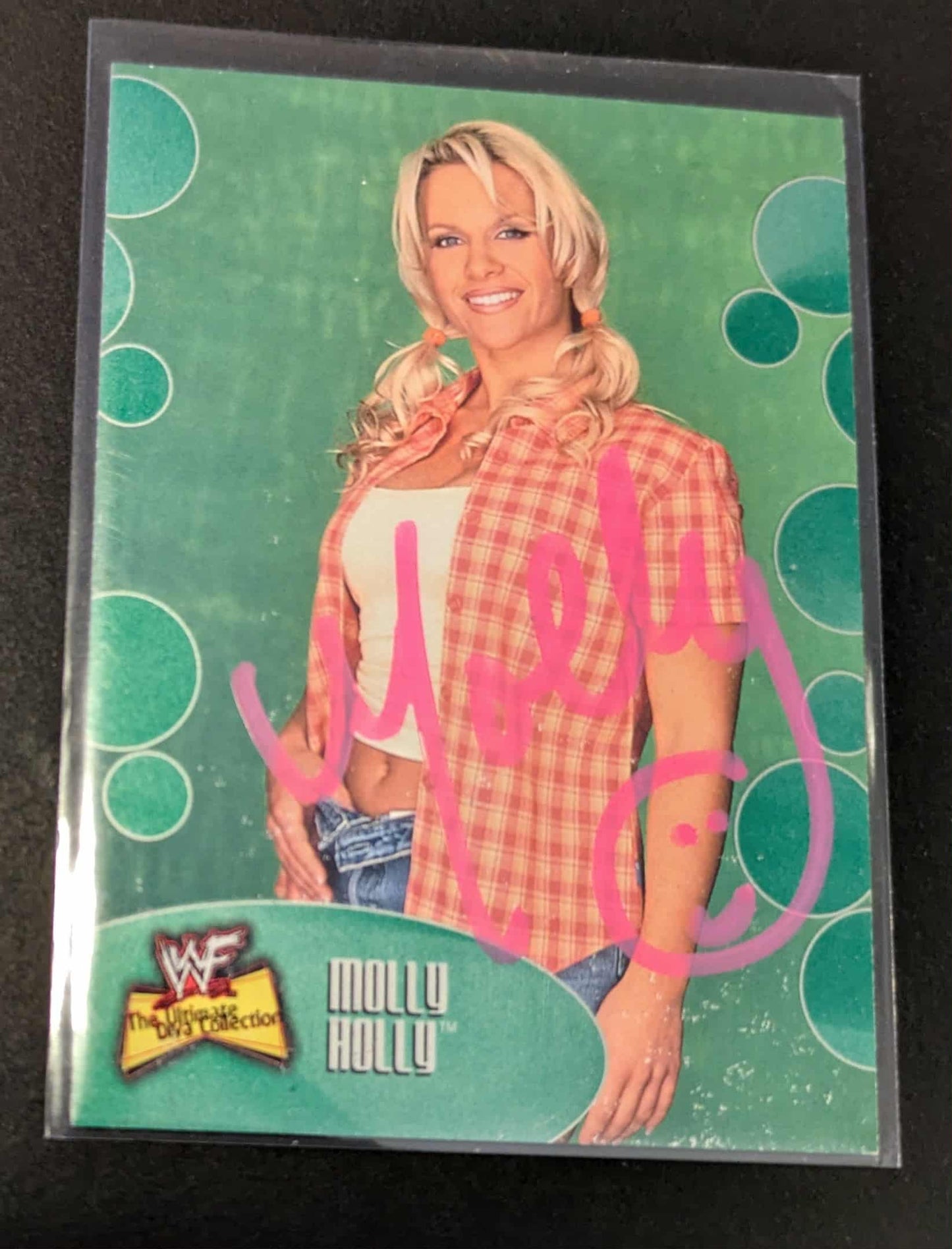 Molly Holly 2001 Fleer WWF #55 RC Signed Ultimate Divas Collection COA