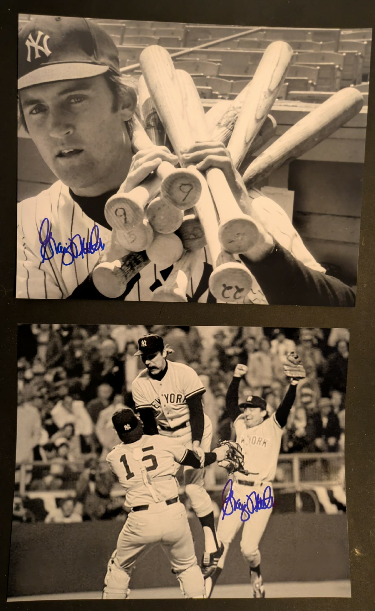 2 Lot NY Yankees Legend Graig Nettles Signed 8x10 Photo 1977 1978 World Series Champion