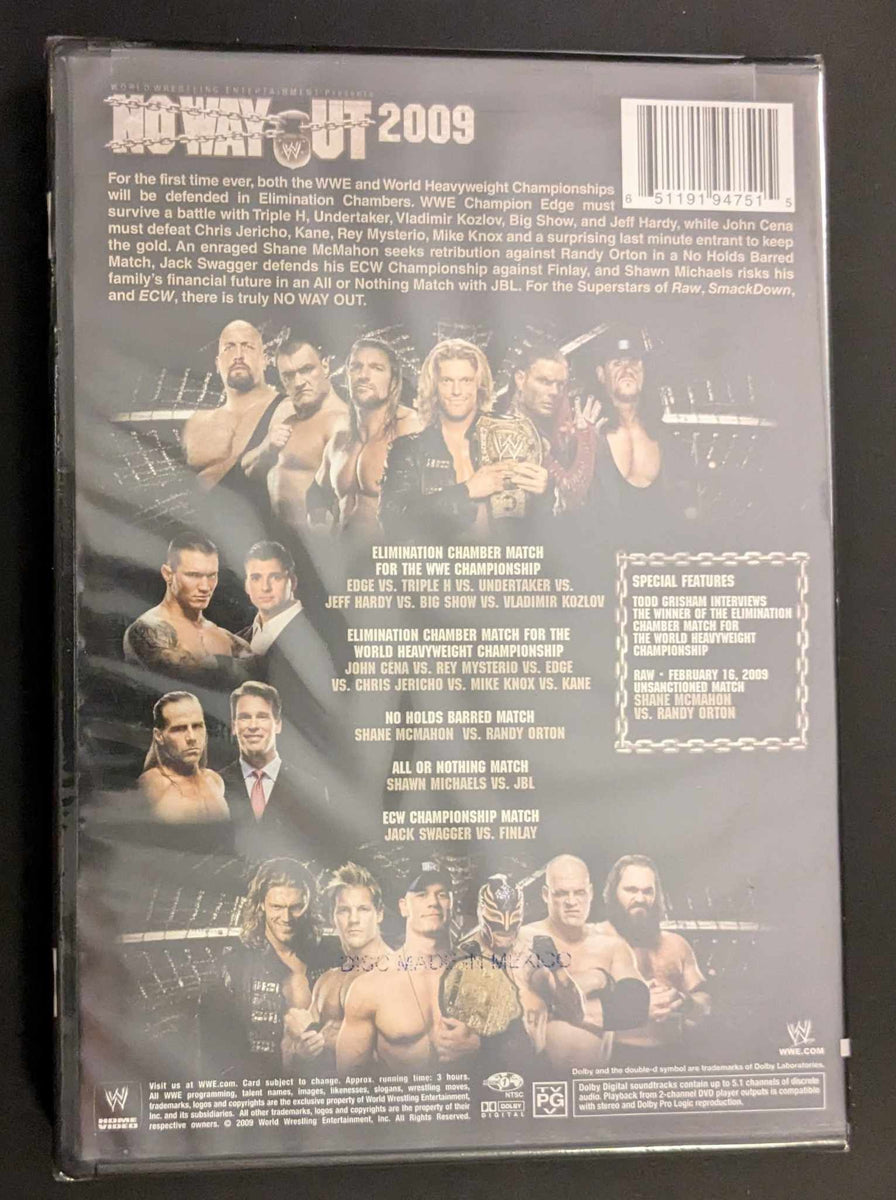 WWE No Way Out 2009 DVD Sealed