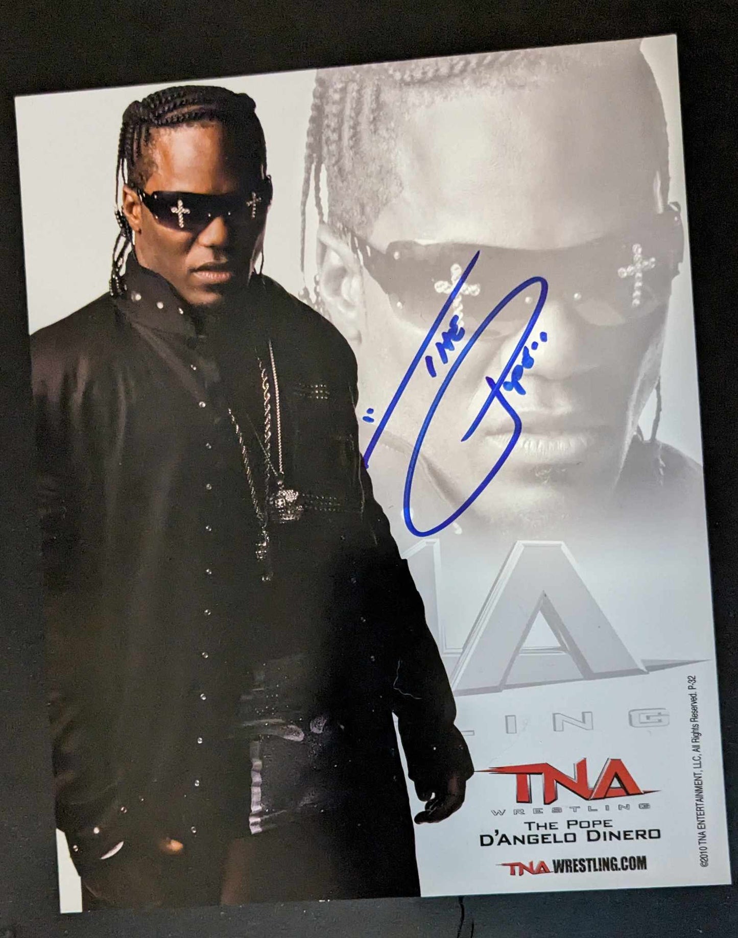 The Pope D'Angelo Dinero Pose 1 Signed Official TNA Promo