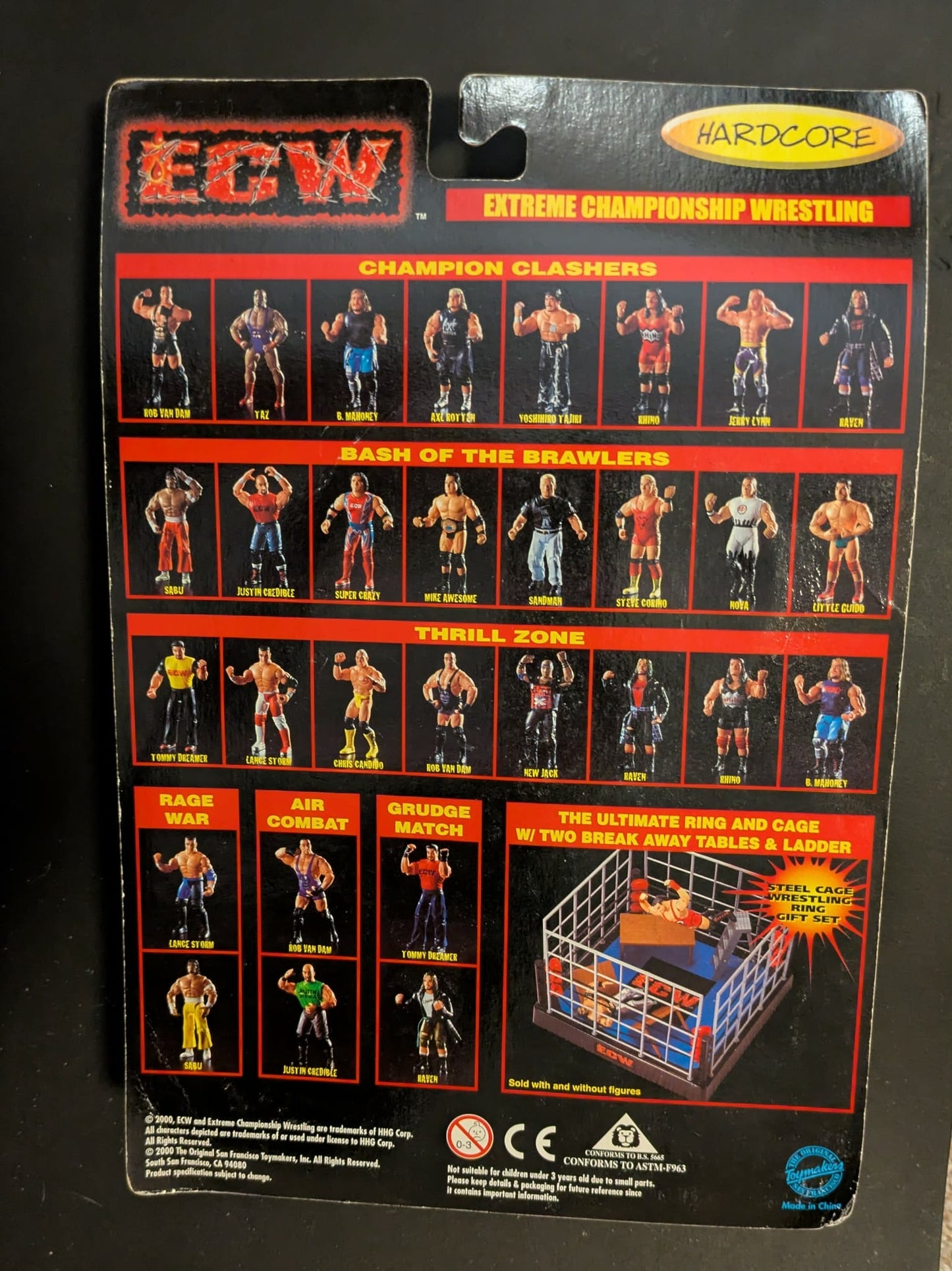 Rob Van Dam Signed Figure ECW Champion Clashers (Tough To Find Signed!)