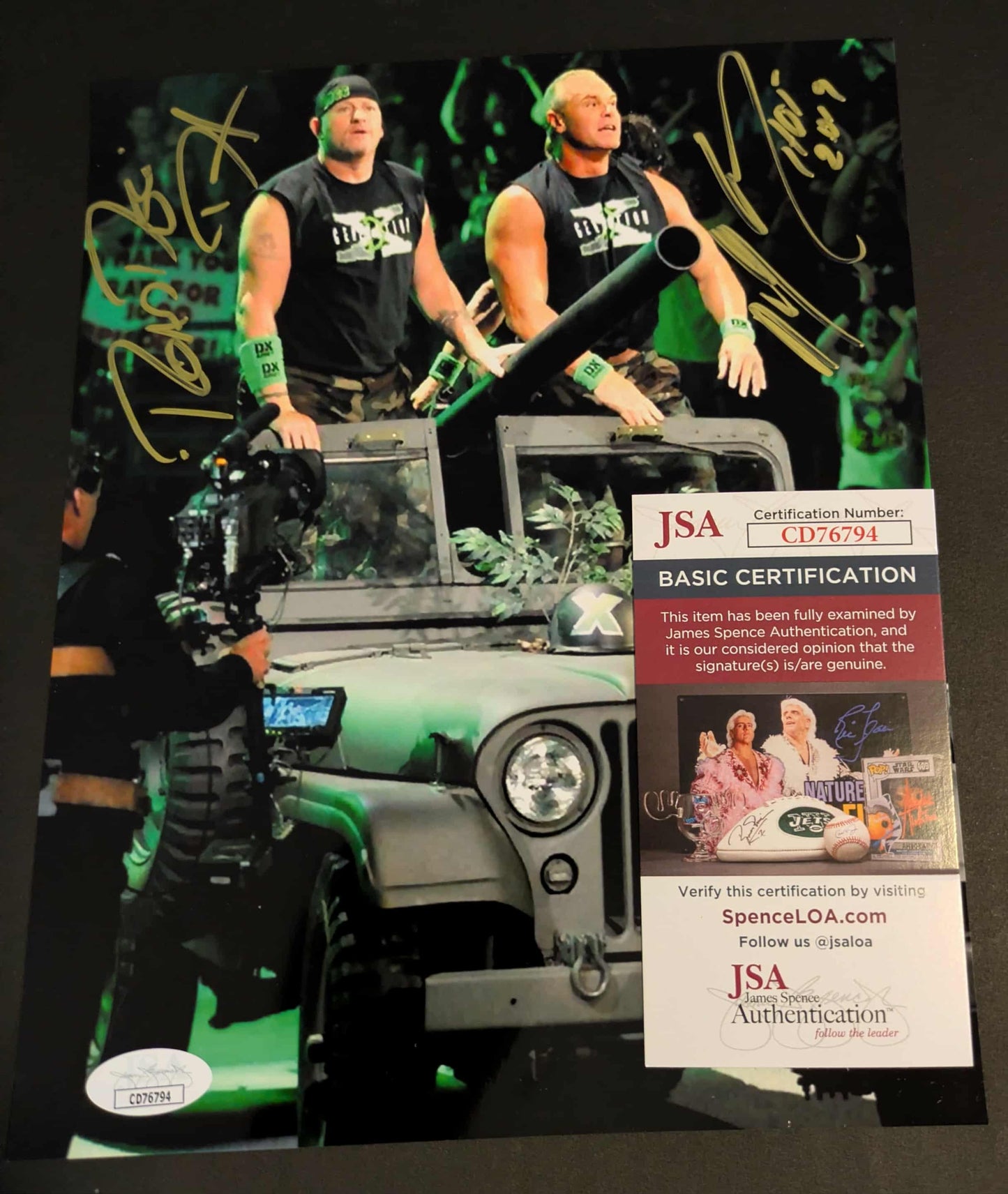 New Age Outlaws Signed Photo C JSA COA