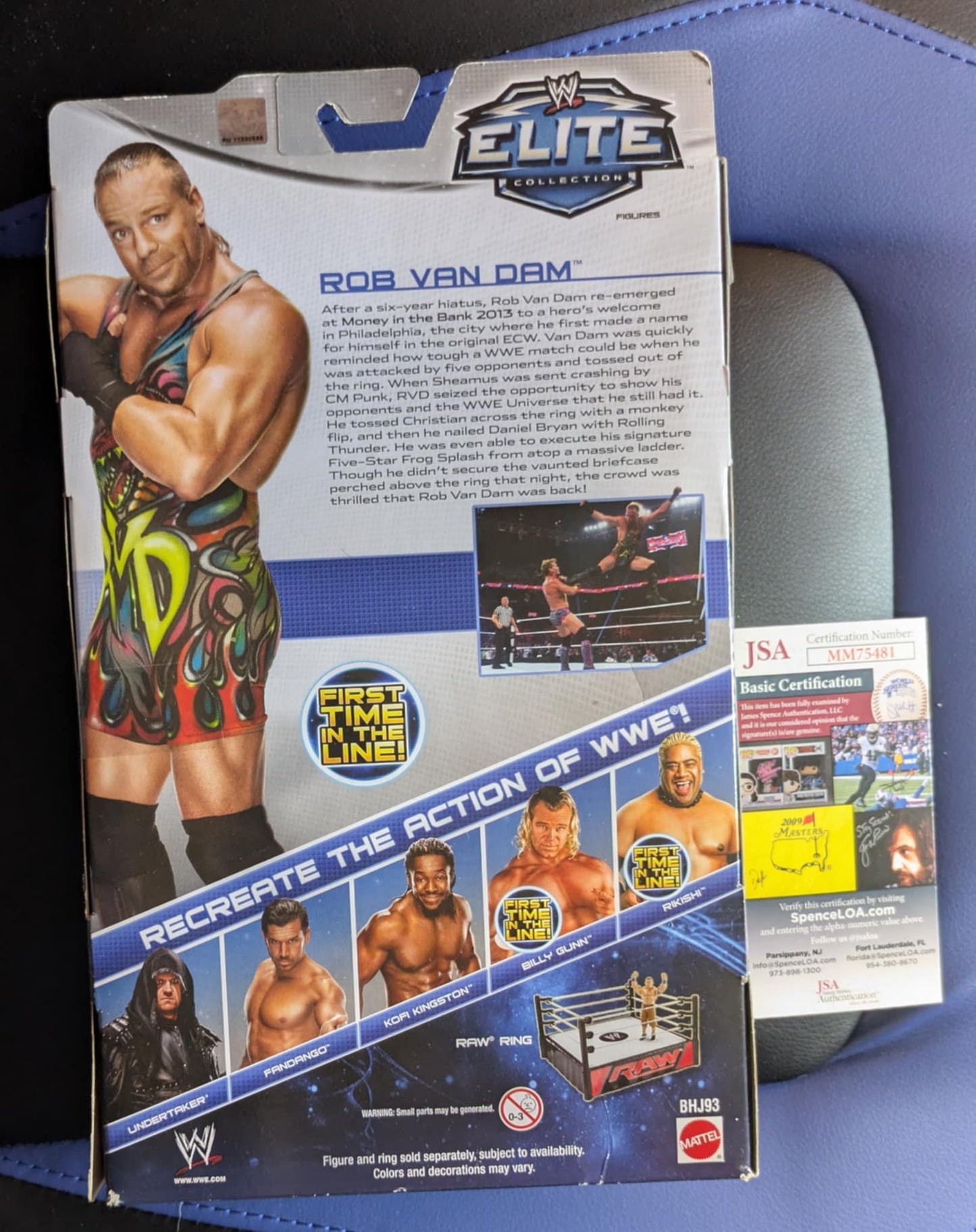 Rob Van Dam RVD WWE Elite Collection Series 27 Signed Figure JSA COA